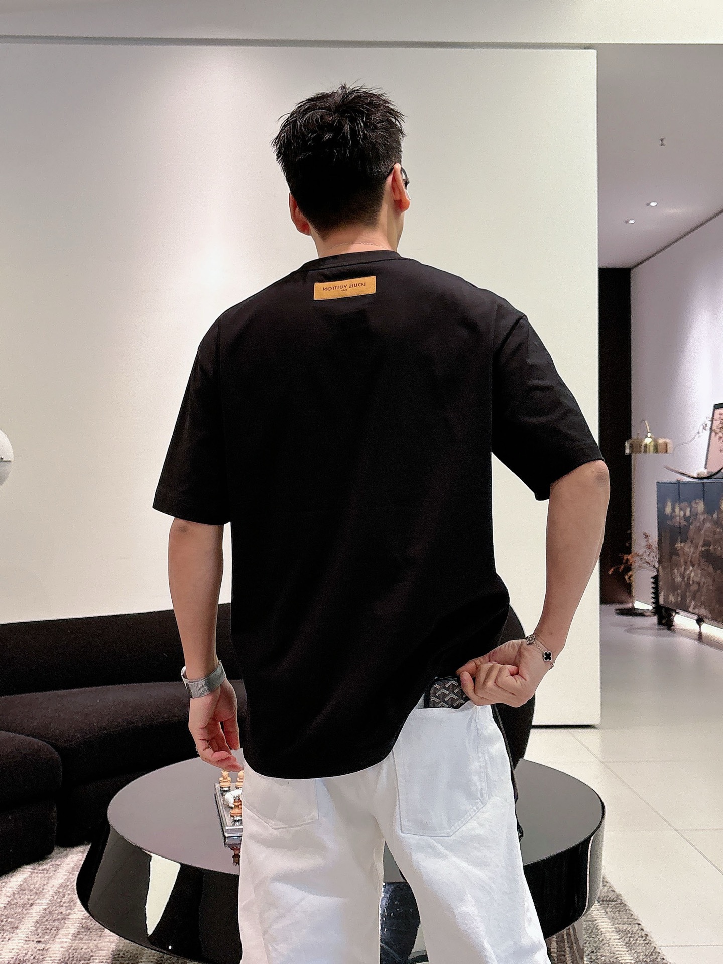 Louis Vuitton Basic Clothing Cotton Black M-l-xl