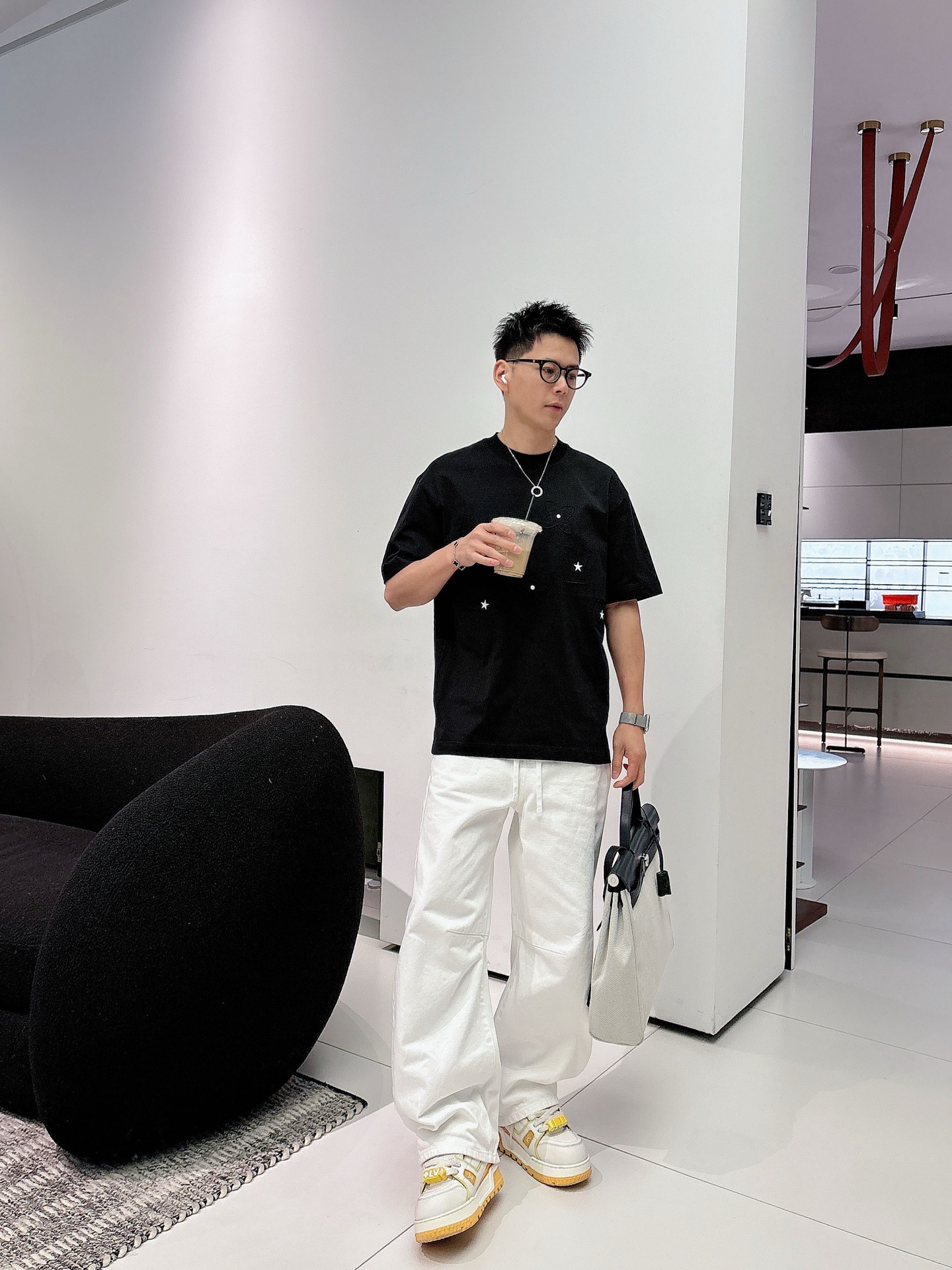 Louis Vuitton Basic Clothing Cotton Black M-l-xl