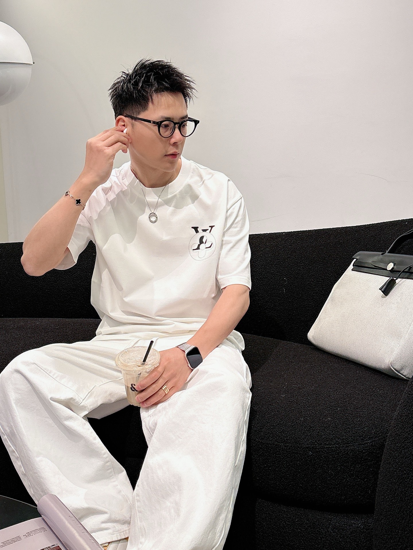 Louis Vuitton Basic Clothing Cotton Black M-l-xl