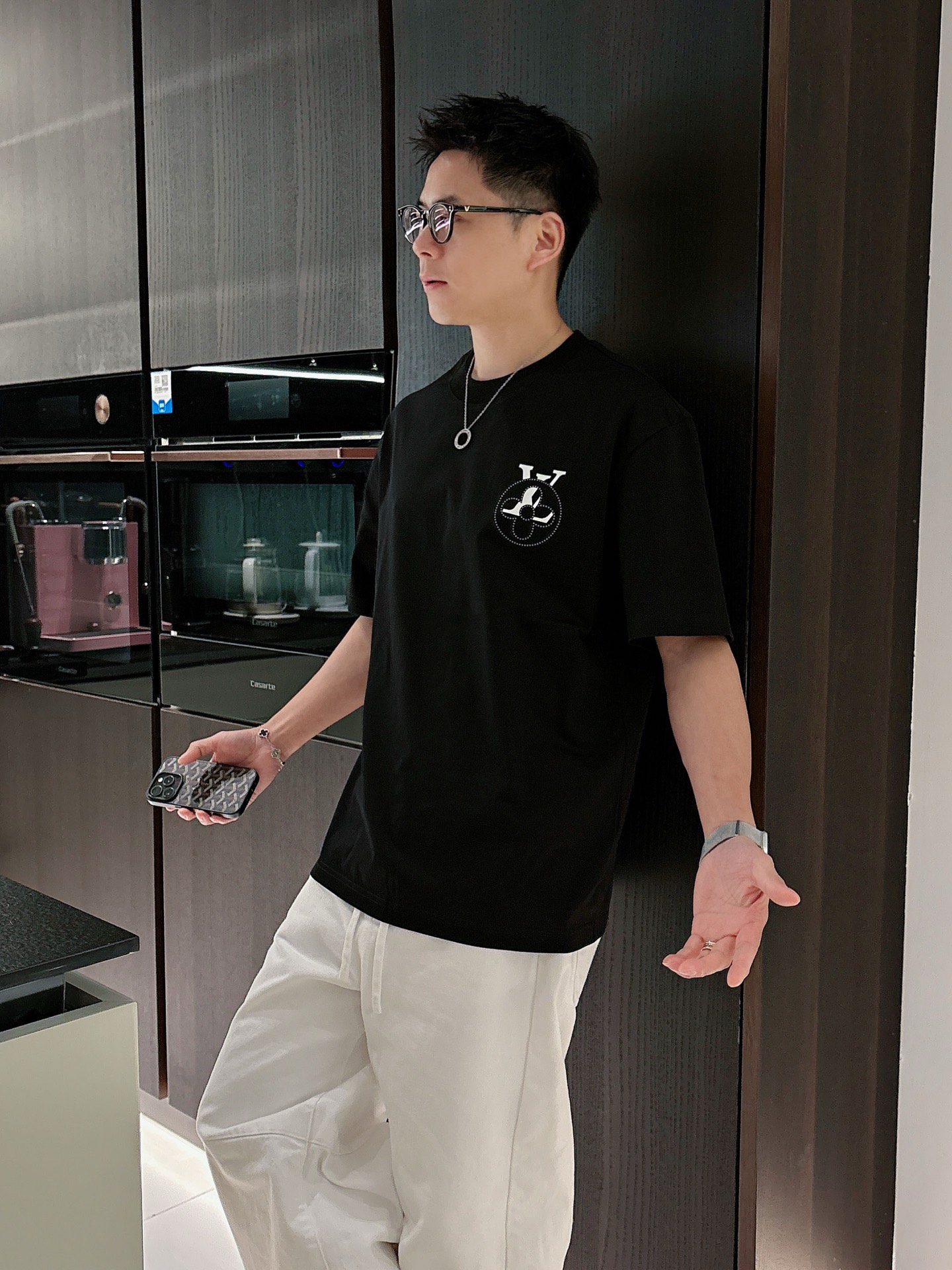 Louis Vuitton Basic Clothing Cotton Black M-l-xl