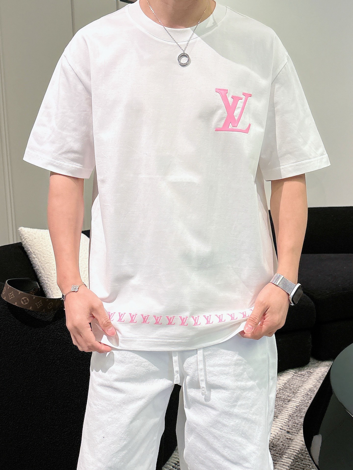 Louis Vuitton Basic Clothing Cotton Black M-l-xl