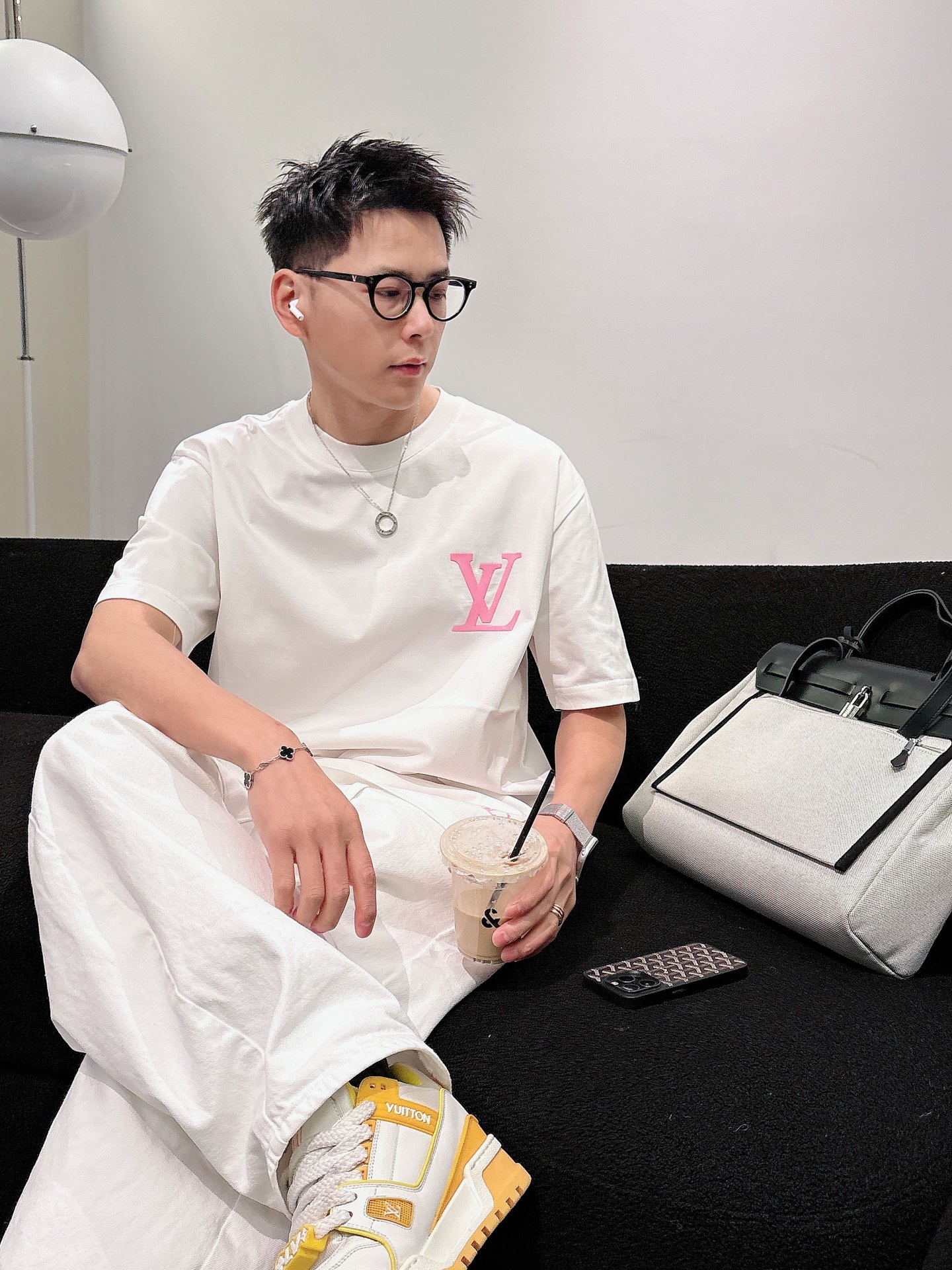 Louis Vuitton Basic Clothing Cotton Black M-l-xl