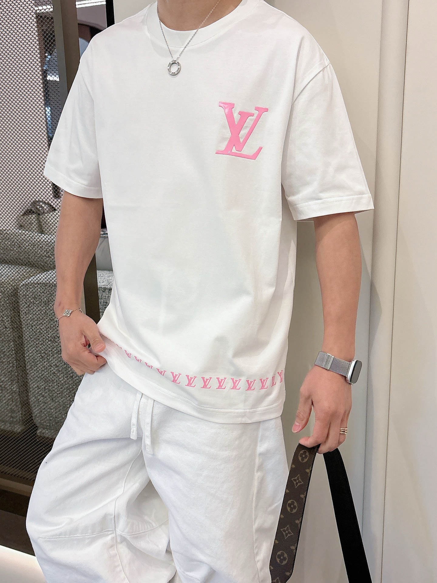 Louis Vuitton Basic Clothing Cotton Black M-l-xl