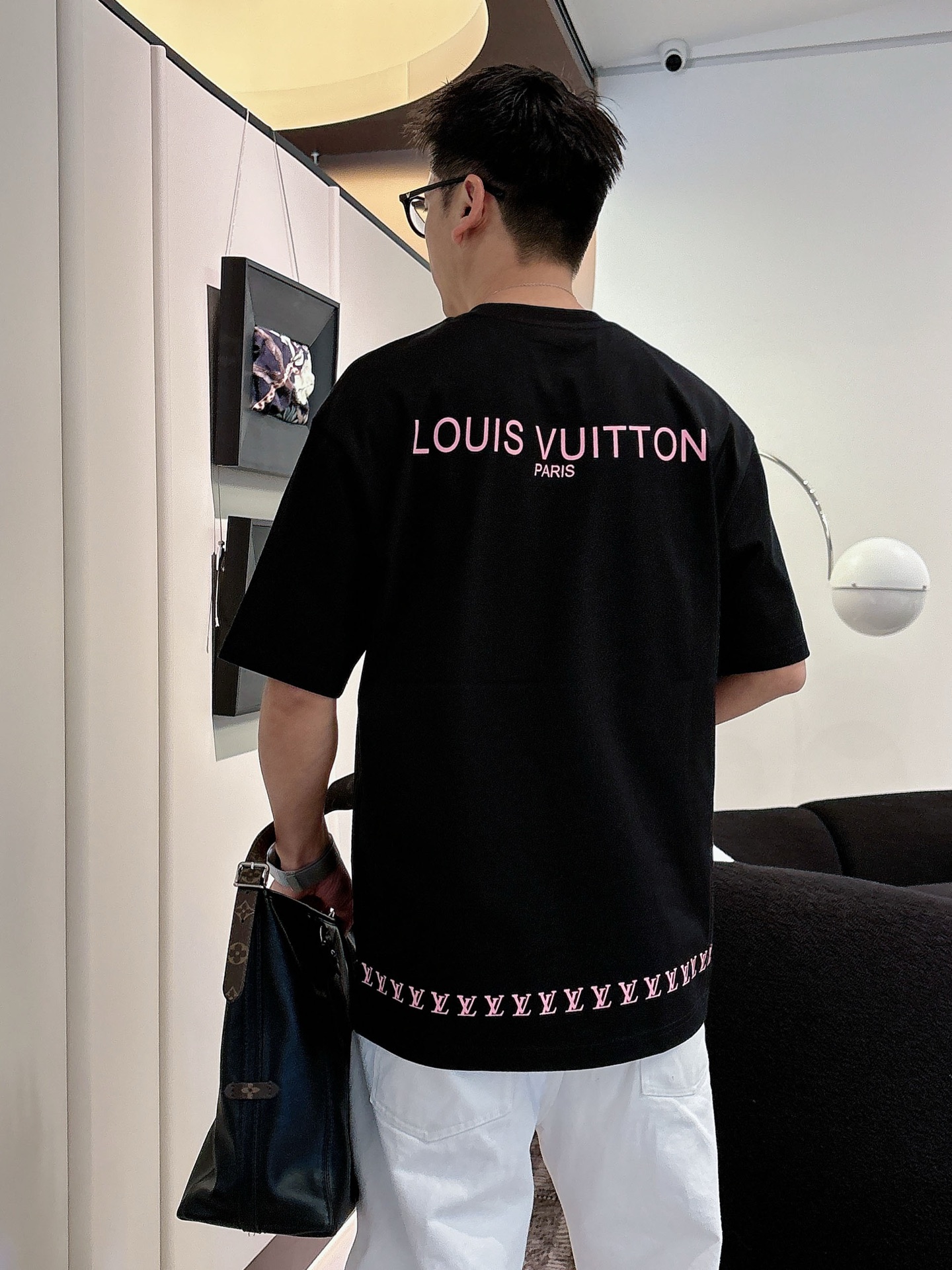 Louis Vuitton Basic Clothing Cotton Black M-l-xl