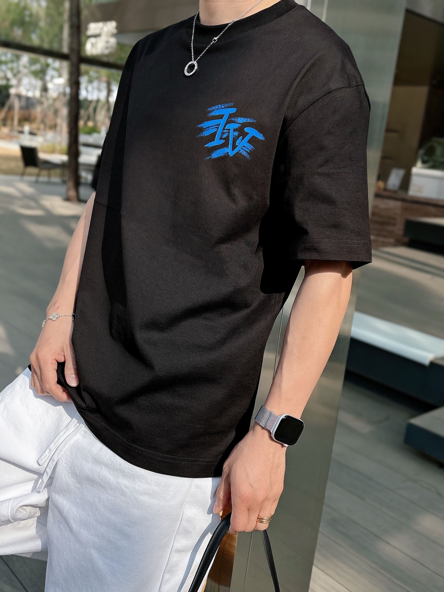 Louis Vuitton Basic Clothing Cotton Black M-l-xl