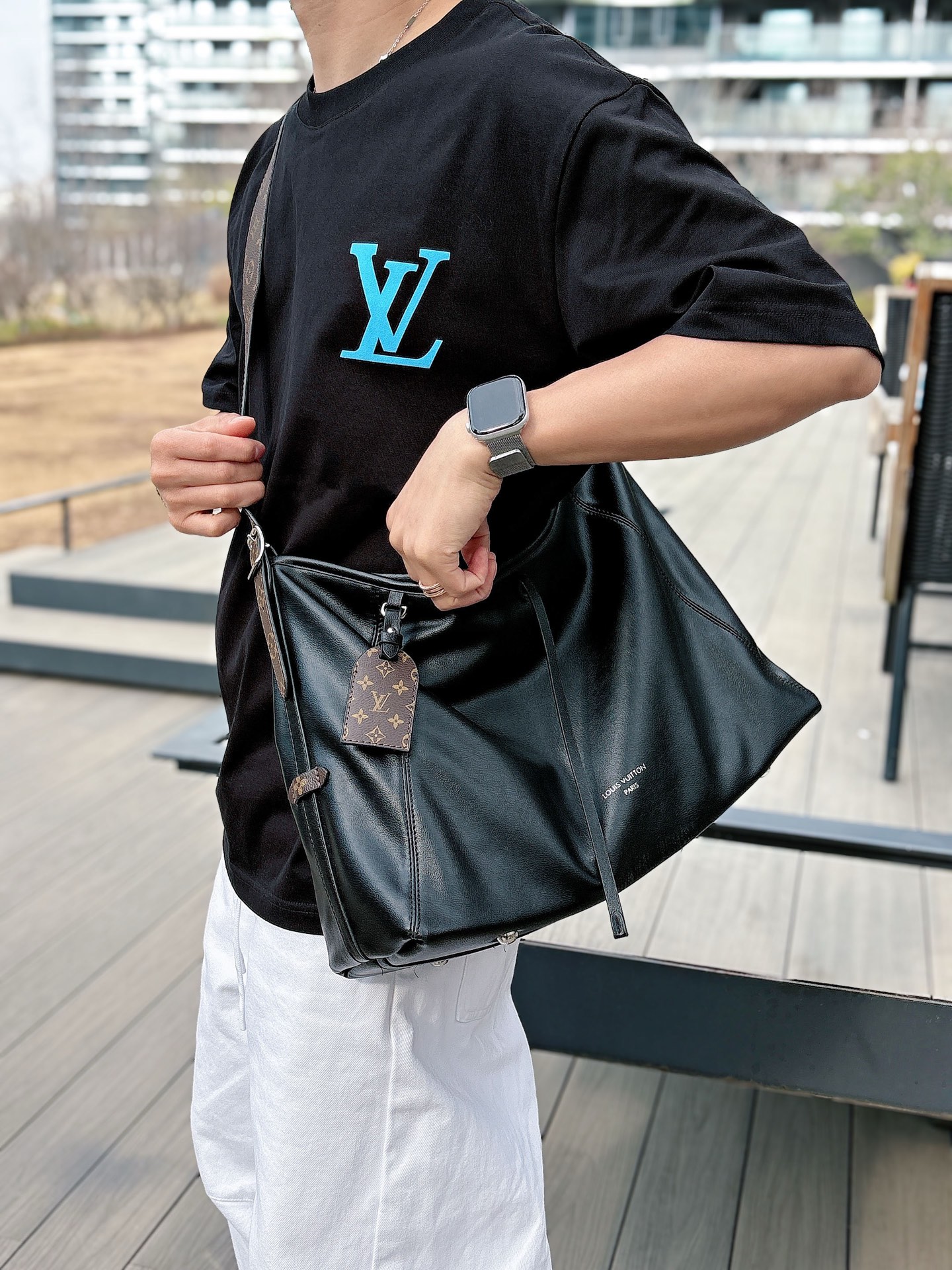 Louis Vuitton Basic Clothing Cotton Black M-l-xl
