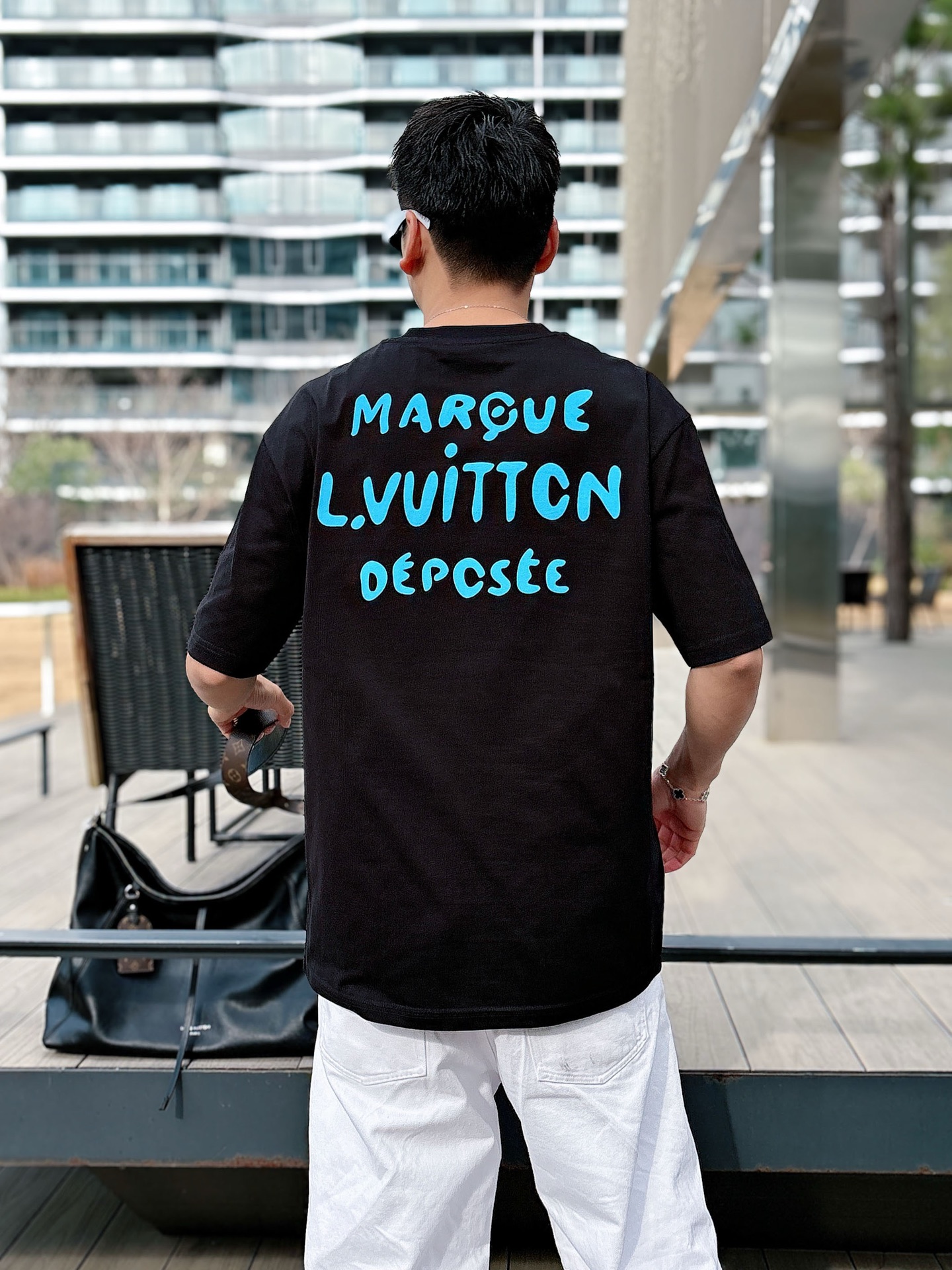 Louis Vuitton Basic Clothing Cotton Black M-l-xl