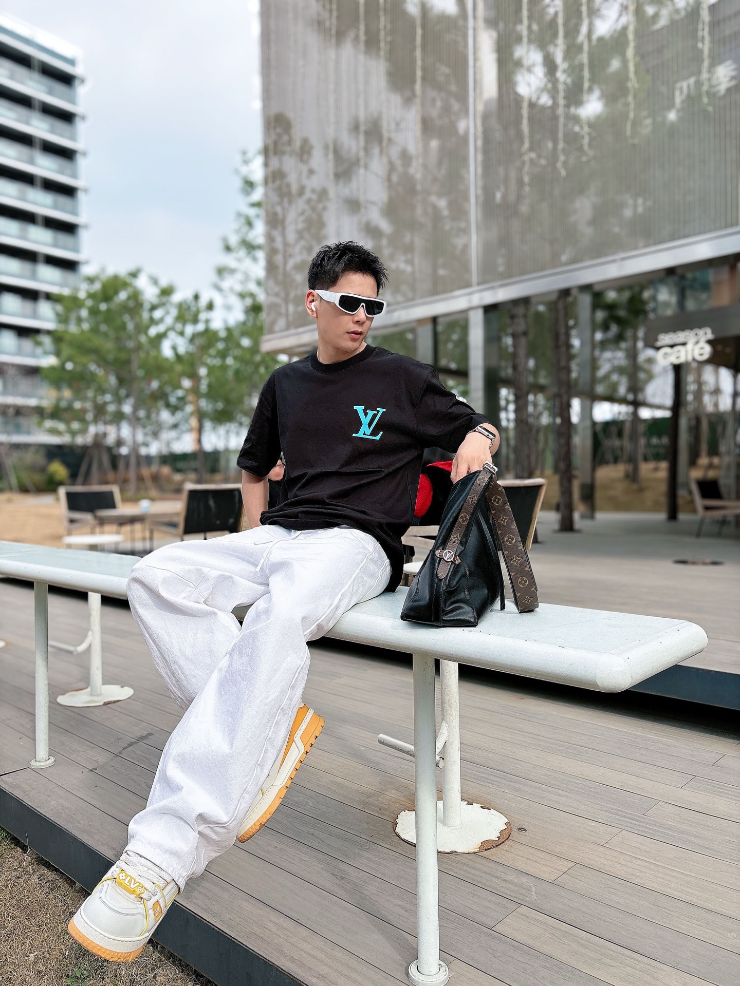Louis Vuitton Basic Clothing Cotton Black M-l-xl