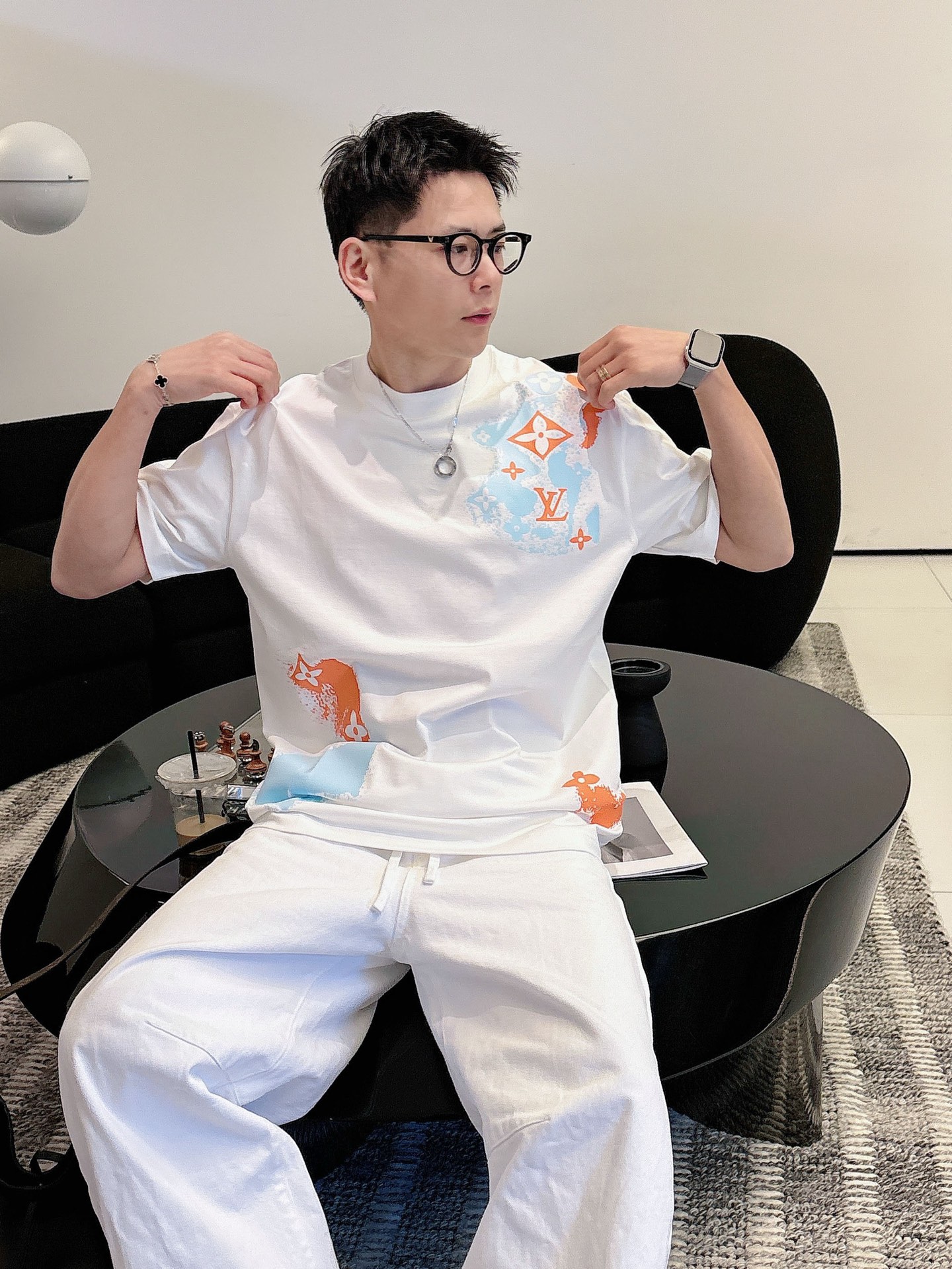 Louis Vuitton Basic Clothing Cotton Black M-l-xl