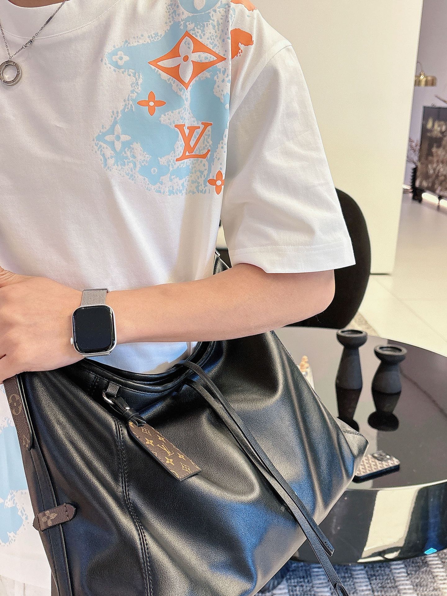 Louis Vuitton Basic Clothing Cotton Black M-l-xl