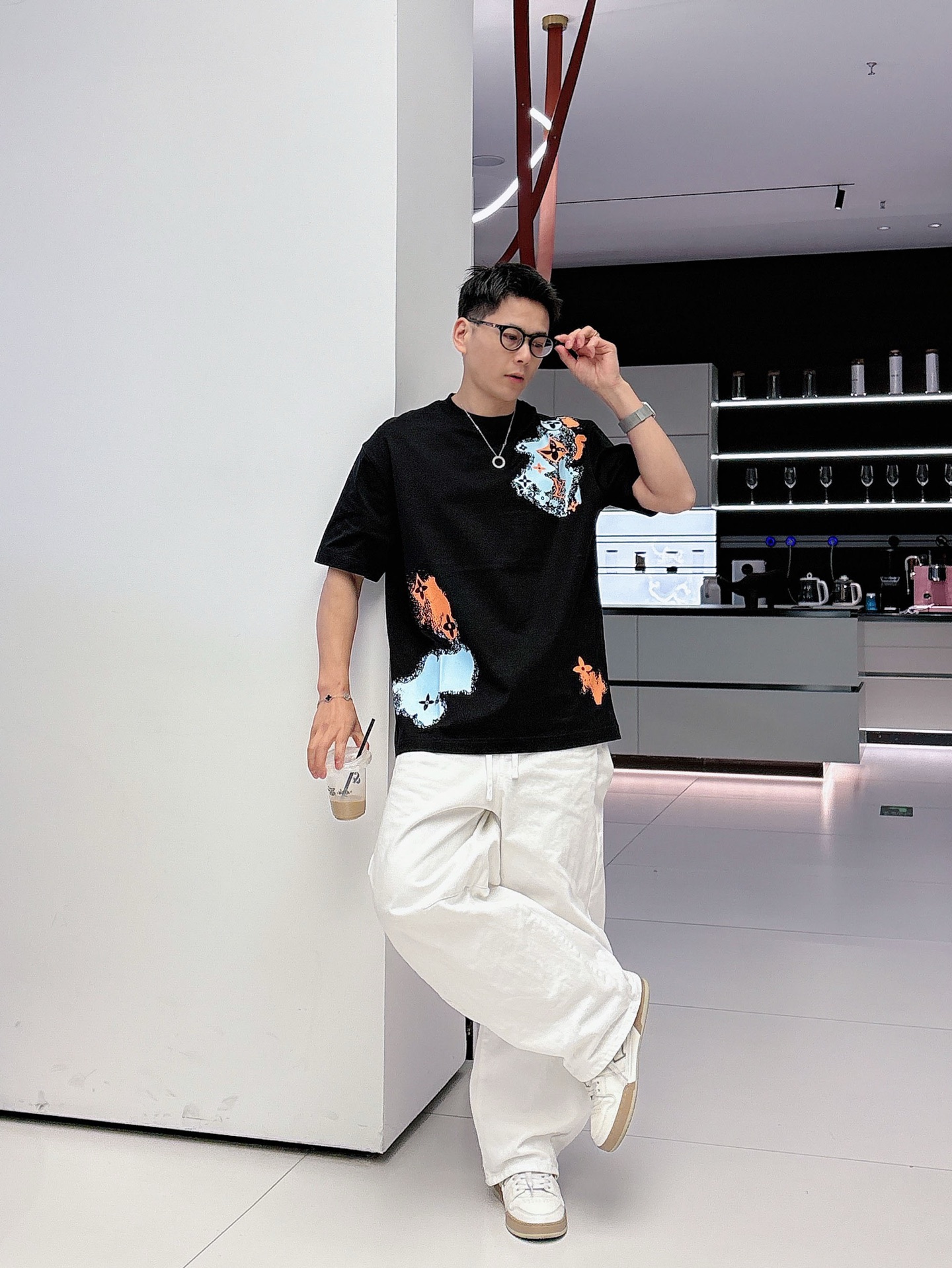 Louis Vuitton Basic Clothing Cotton Black M-l-xl