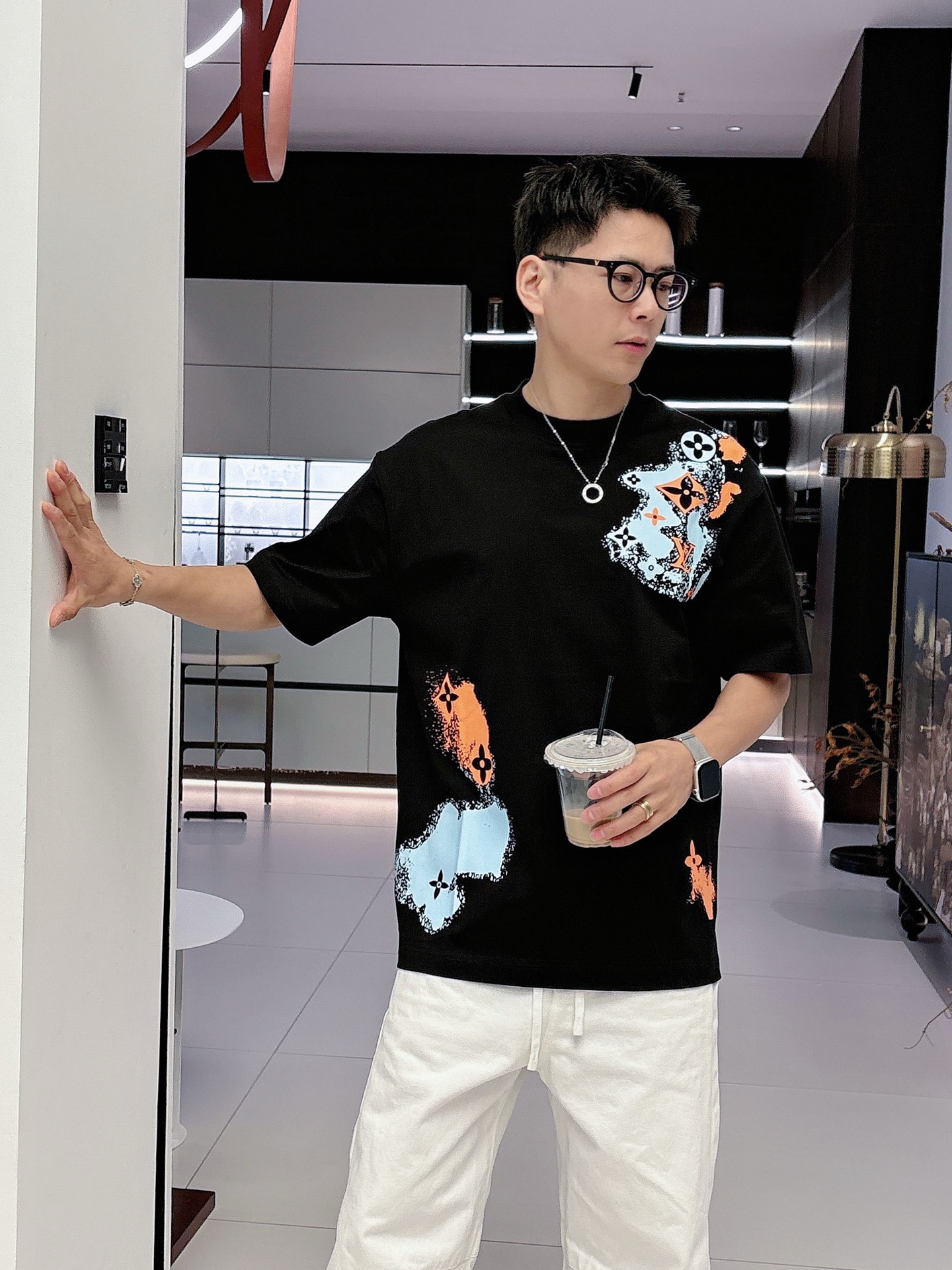 Louis Vuitton Basic Clothing Cotton Black M-l-xl