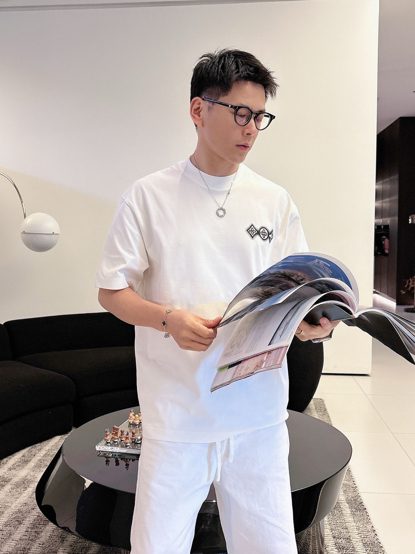 Louis Vuitton Basic Clothing Cotton Black M-l-xl