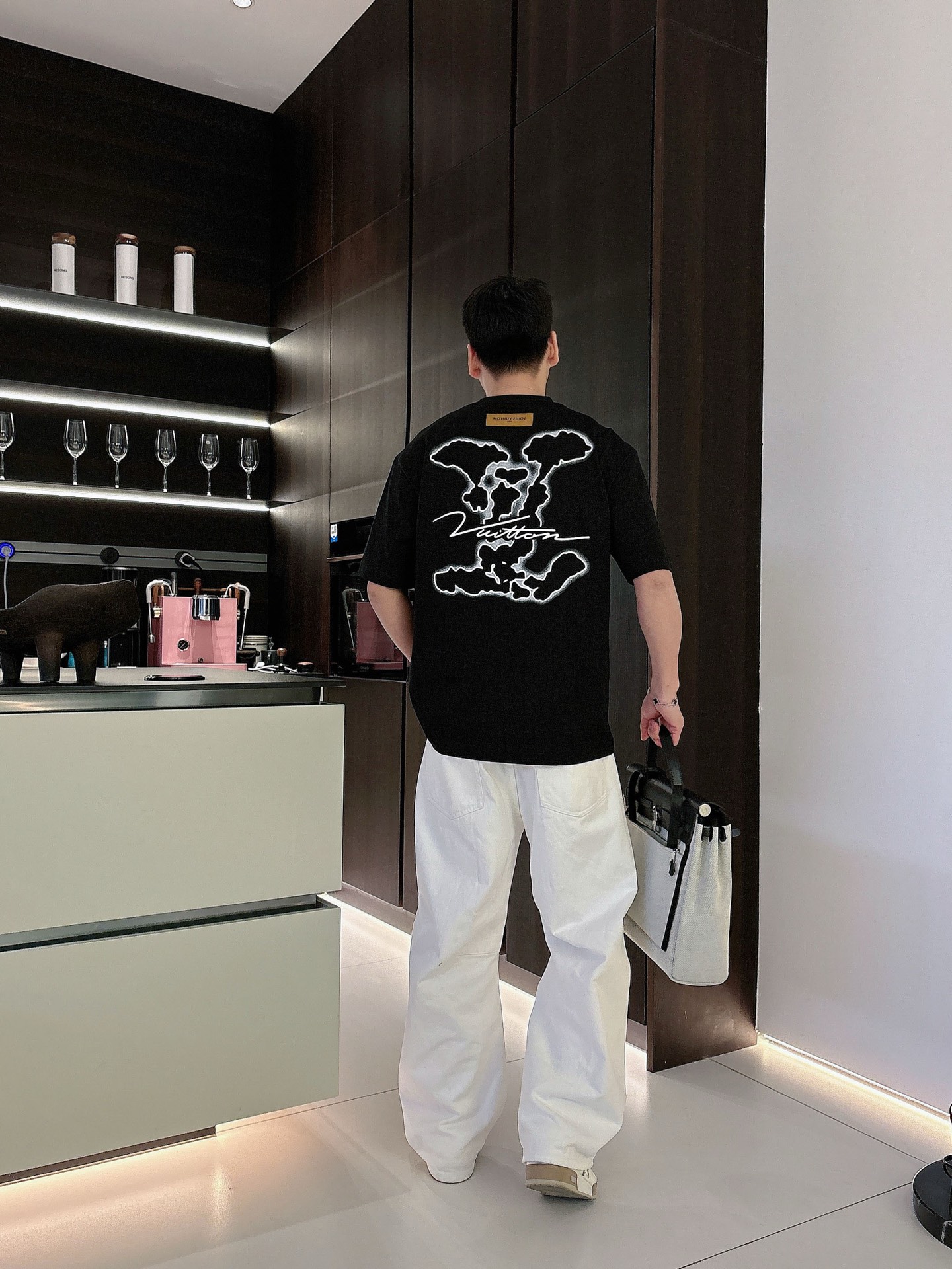 Louis Vuitton Basic Clothing Cotton Black M-l-xl
