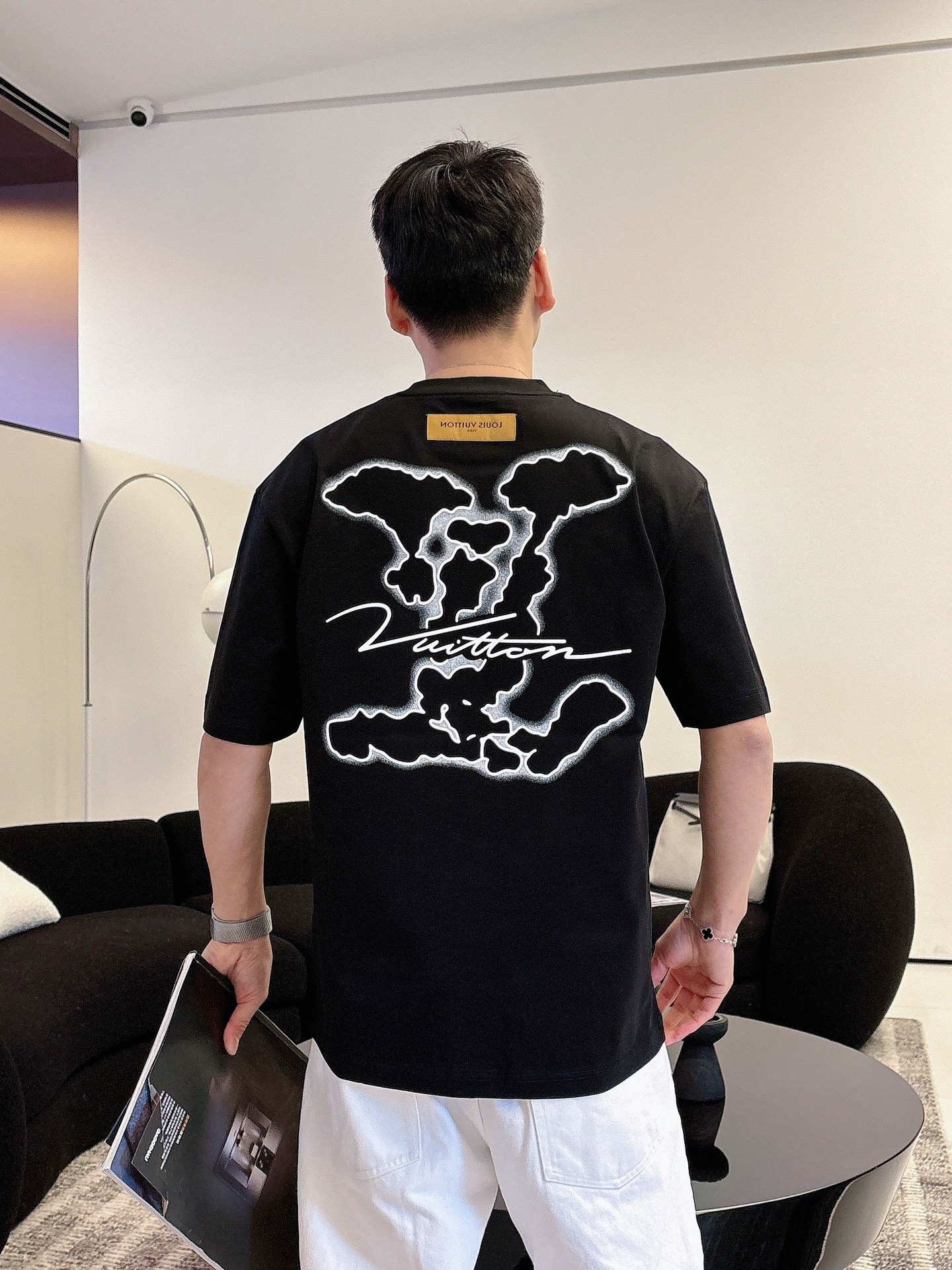 Louis Vuitton Basic Clothing Cotton Black M-l-xl