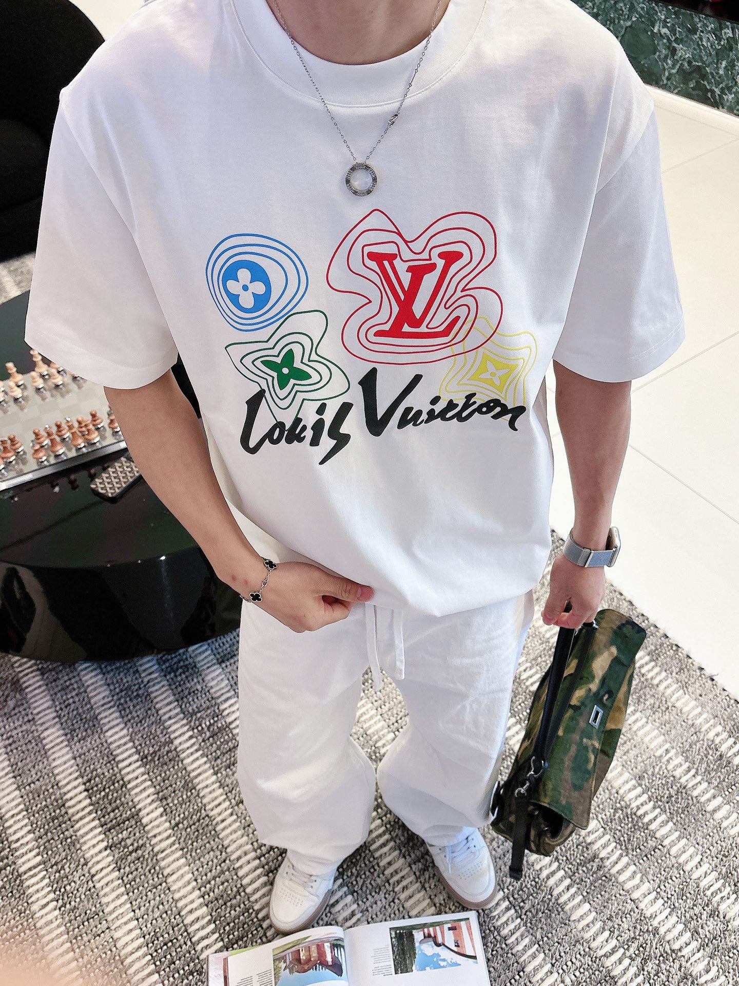 Louis Vuitton Basic Clothing Cotton Black M-l-xl