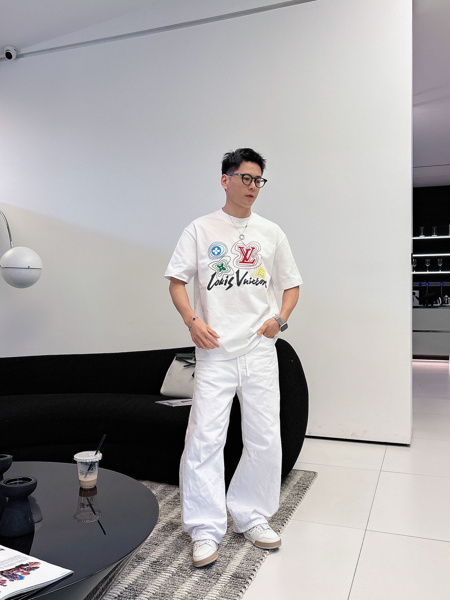 Louis Vuitton Basic Clothing Cotton Black M-l-xl