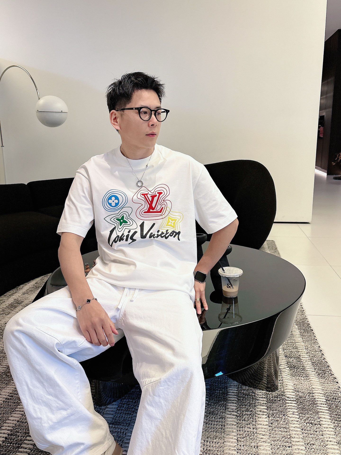 Louis Vuitton Basic Clothing Cotton Black M-l-xl