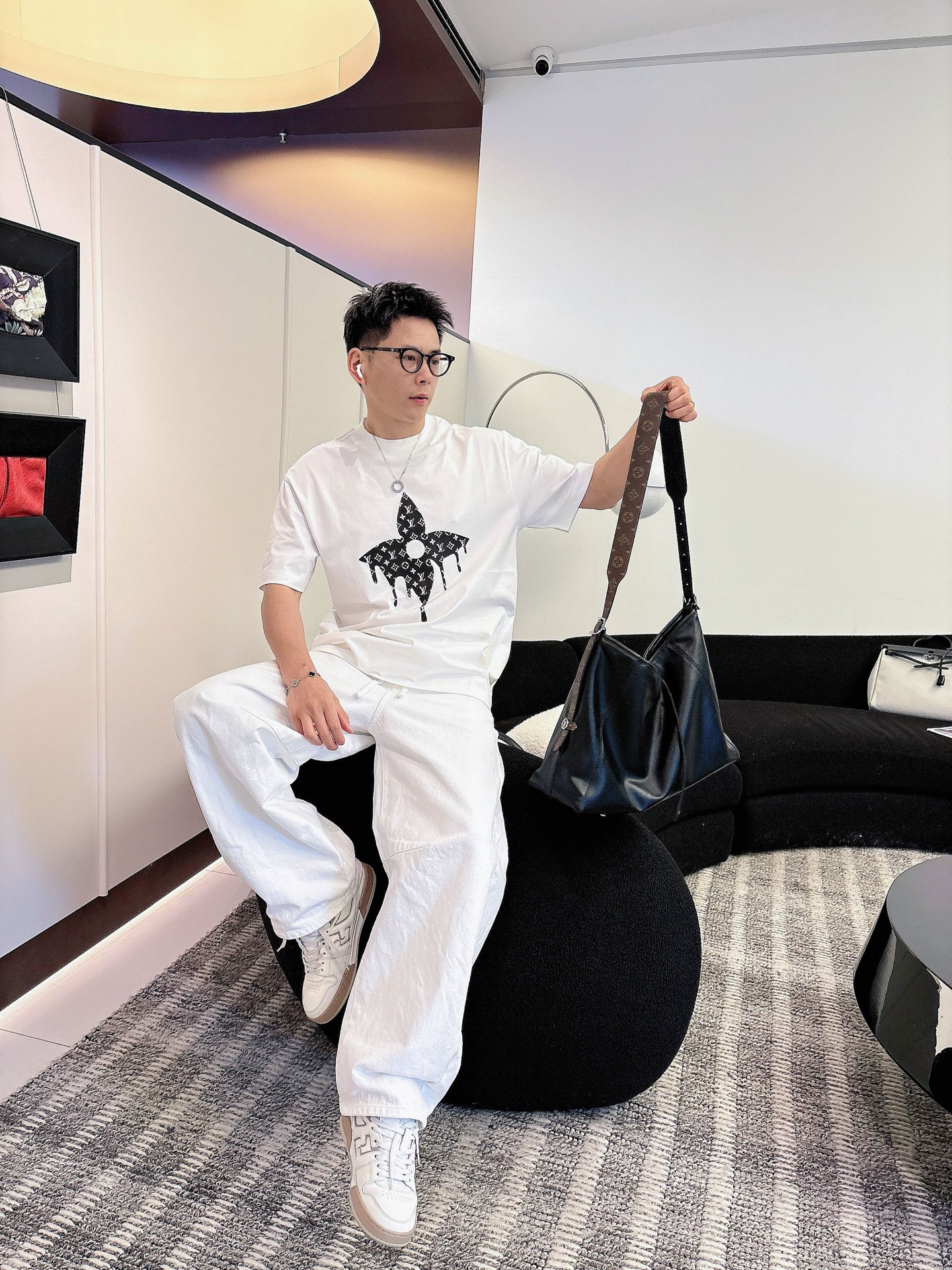 Louis Vuitton Basic Clothing Cotton Black M-l-xl