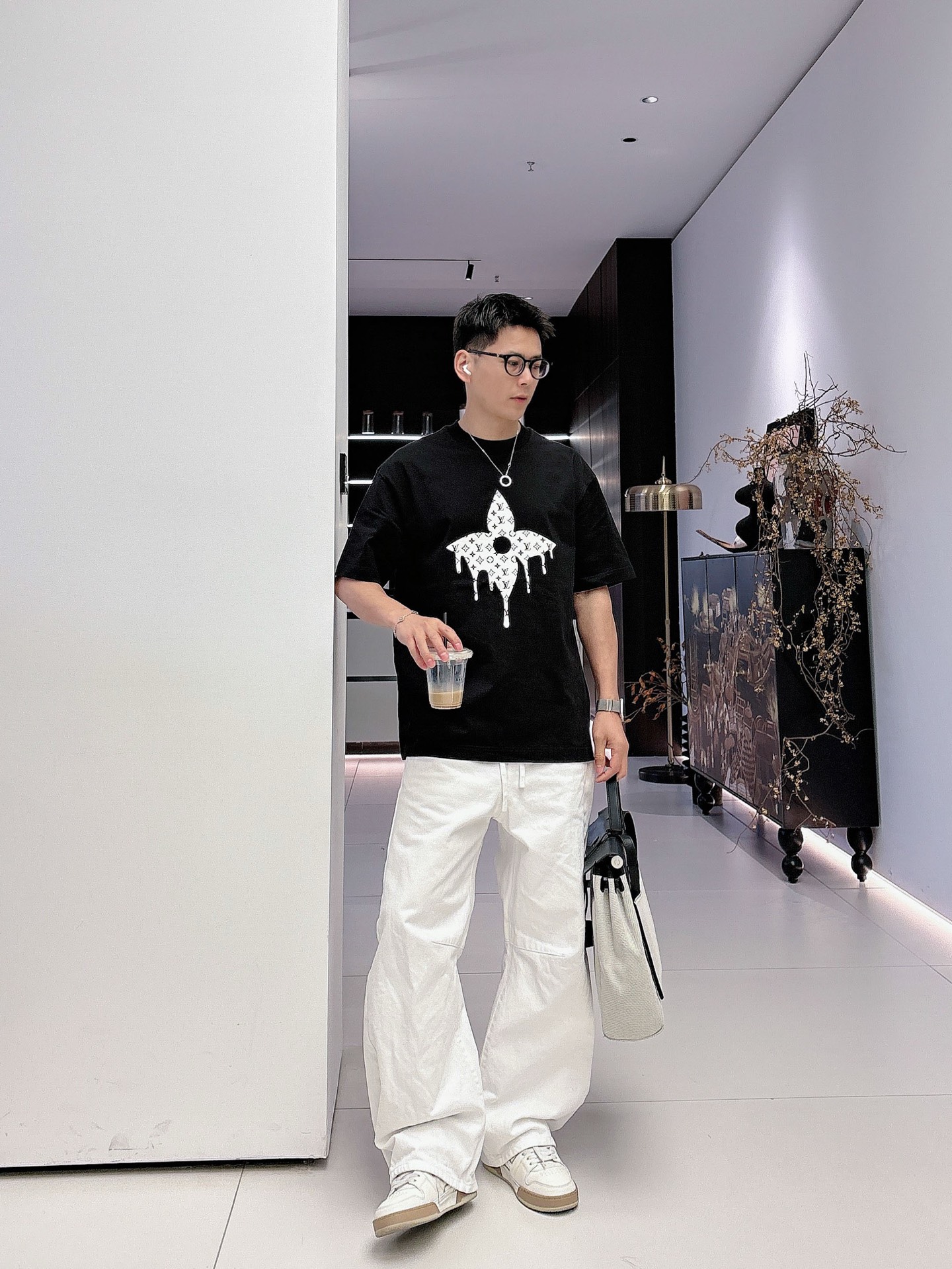 Louis Vuitton Basic Clothing Cotton Black M-l-xl