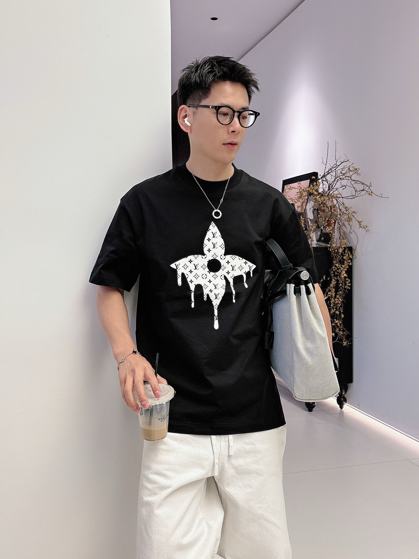 Louis Vuitton Basic Clothing Cotton Black M-l-xl