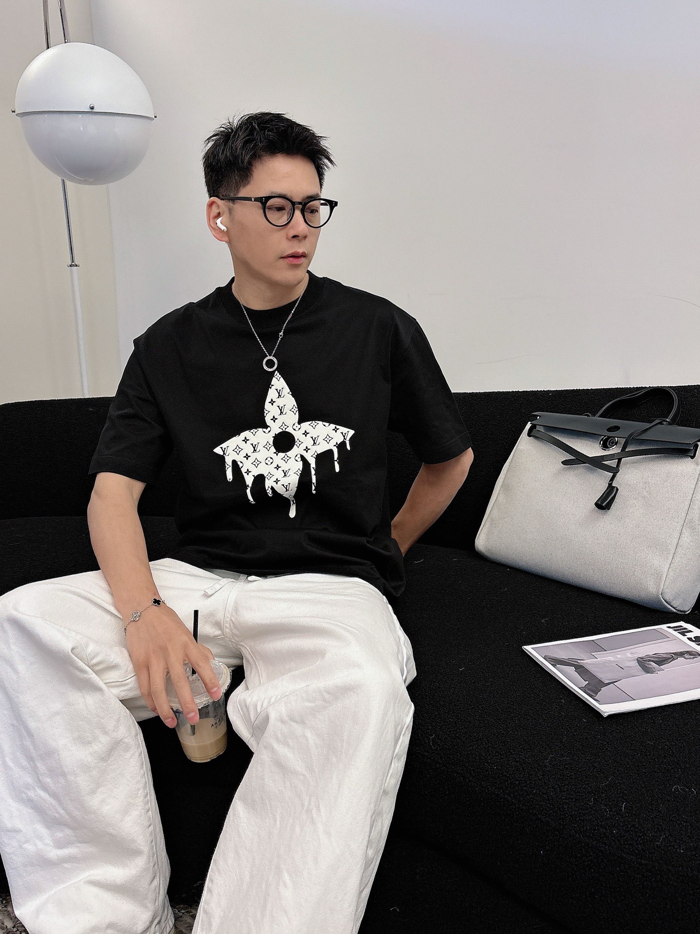 Louis Vuitton Basic Clothing Cotton Black M-l-xl