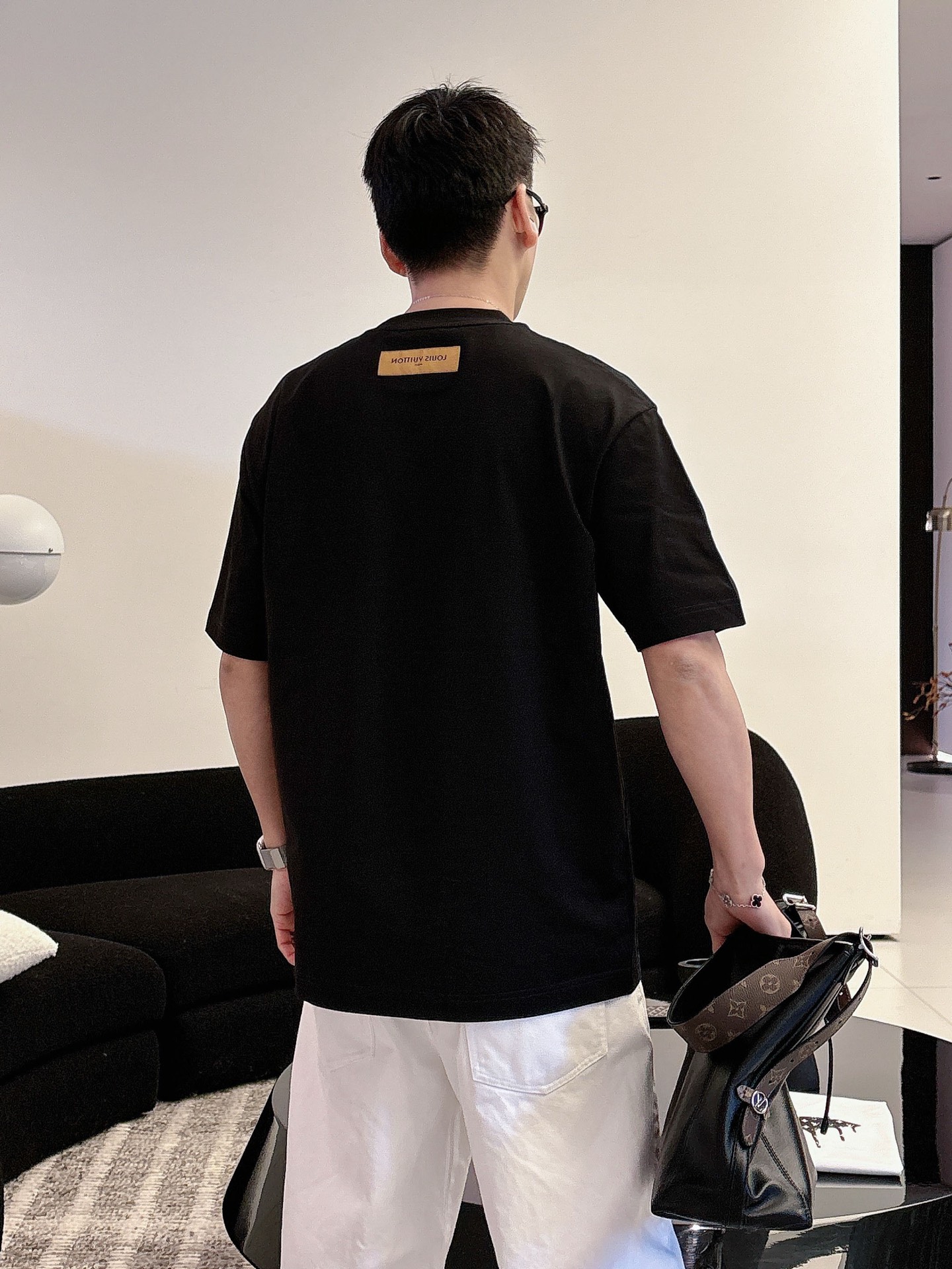 Louis Vuitton Basic Clothing Cotton Black M-l-xl
