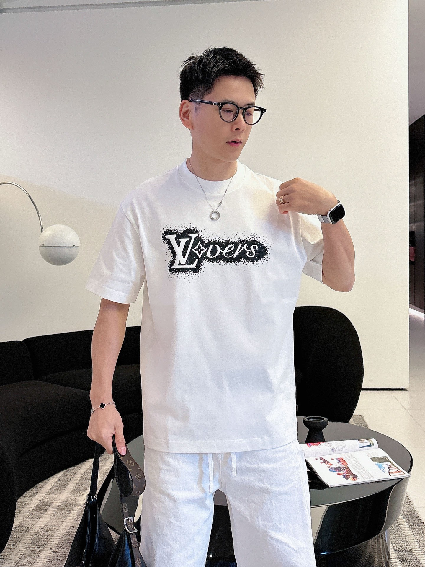 Louis Vuitton Basic Clothing Cotton Black M-l-xl