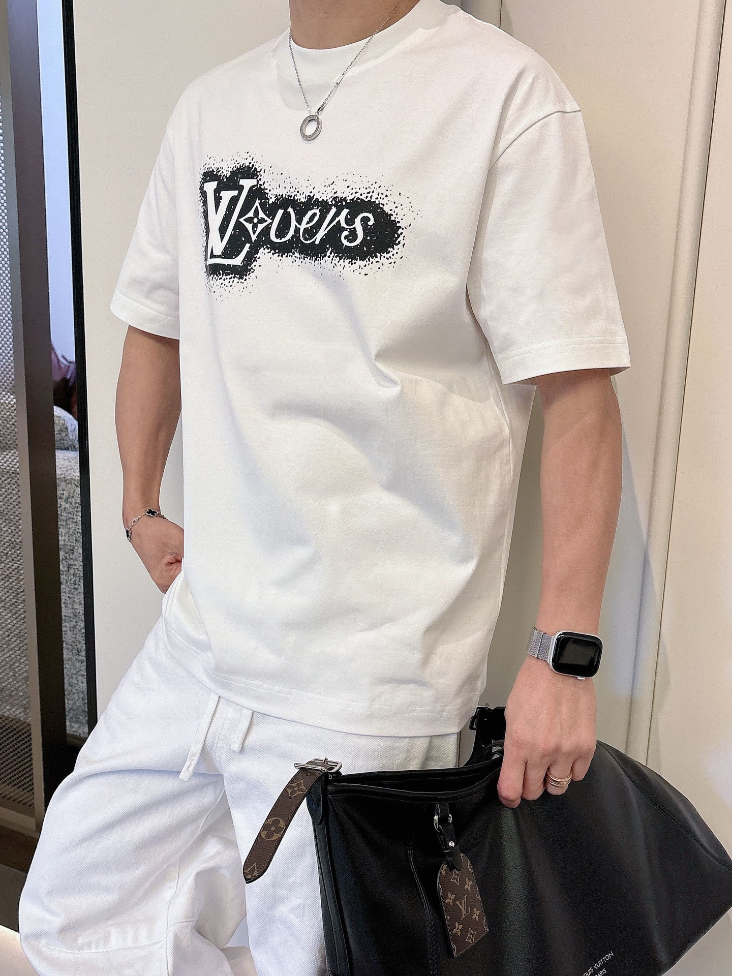Louis Vuitton Basic Clothing Cotton Black M-l-xl