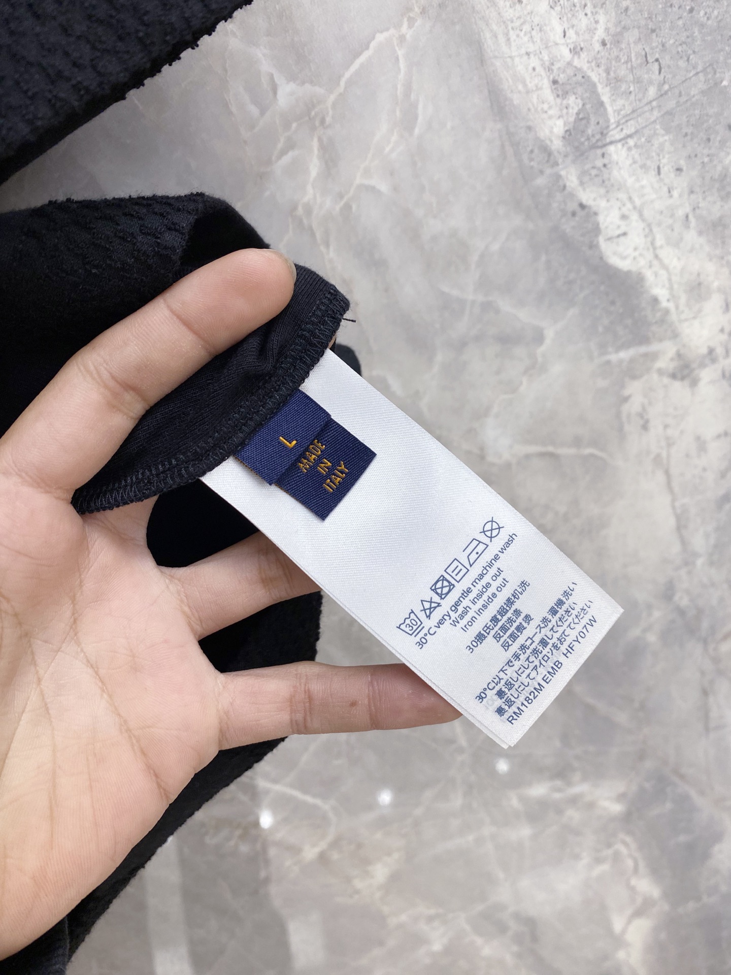 Louis Vuitton Basic Clothing Cotton Black M-l-xl