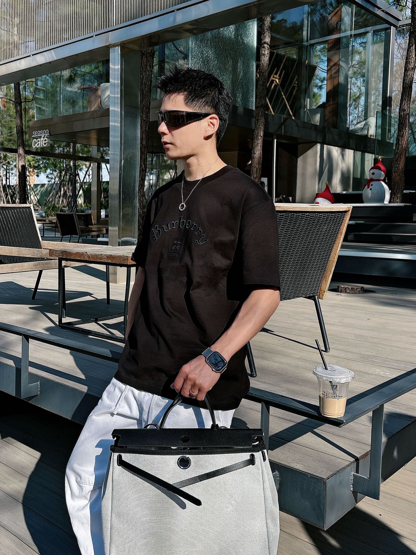 Burberry Basic Clothing Cotton Black M-l-xl