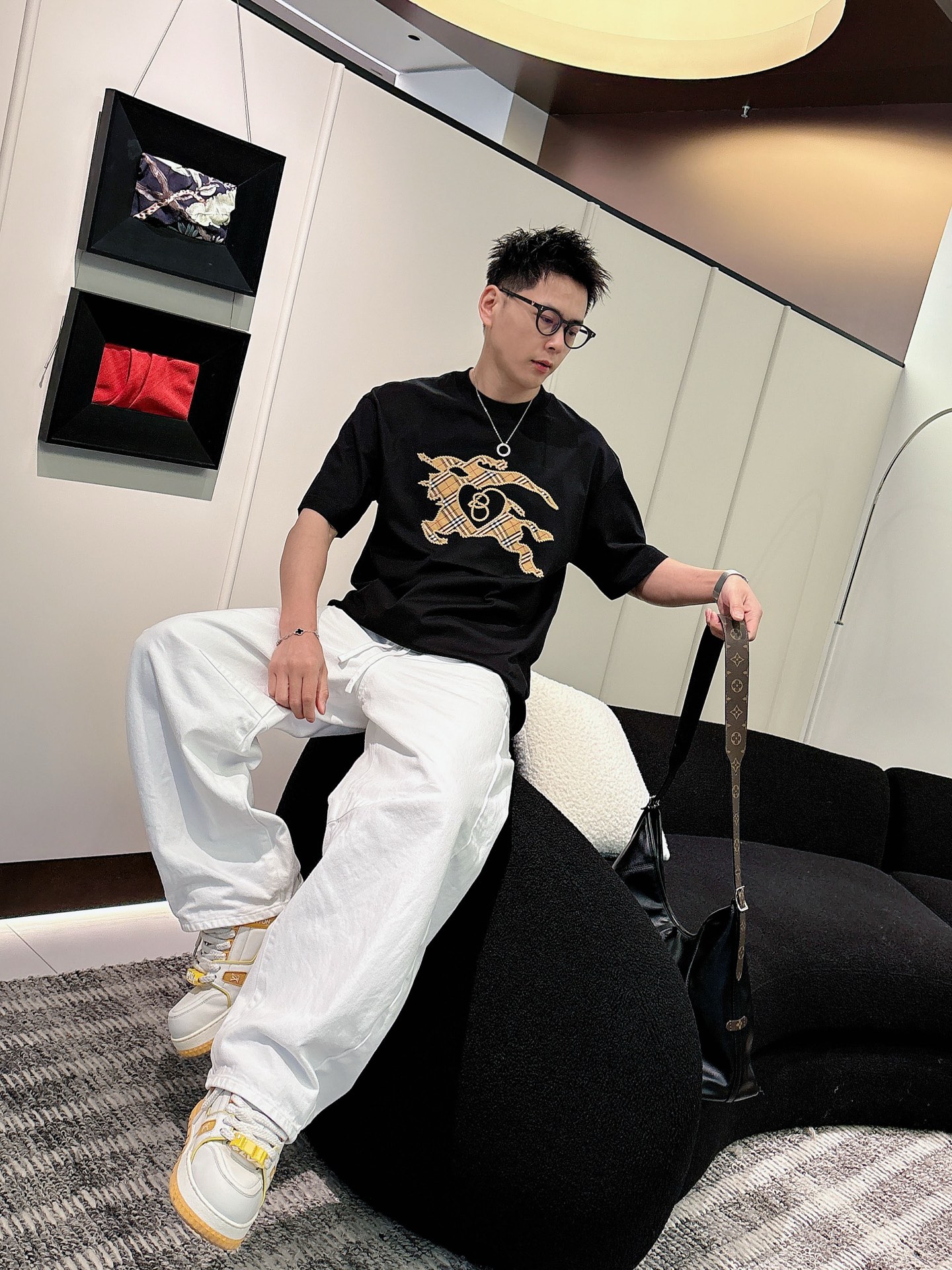 Burberry Basic Clothing Cotton Black M-l-xl