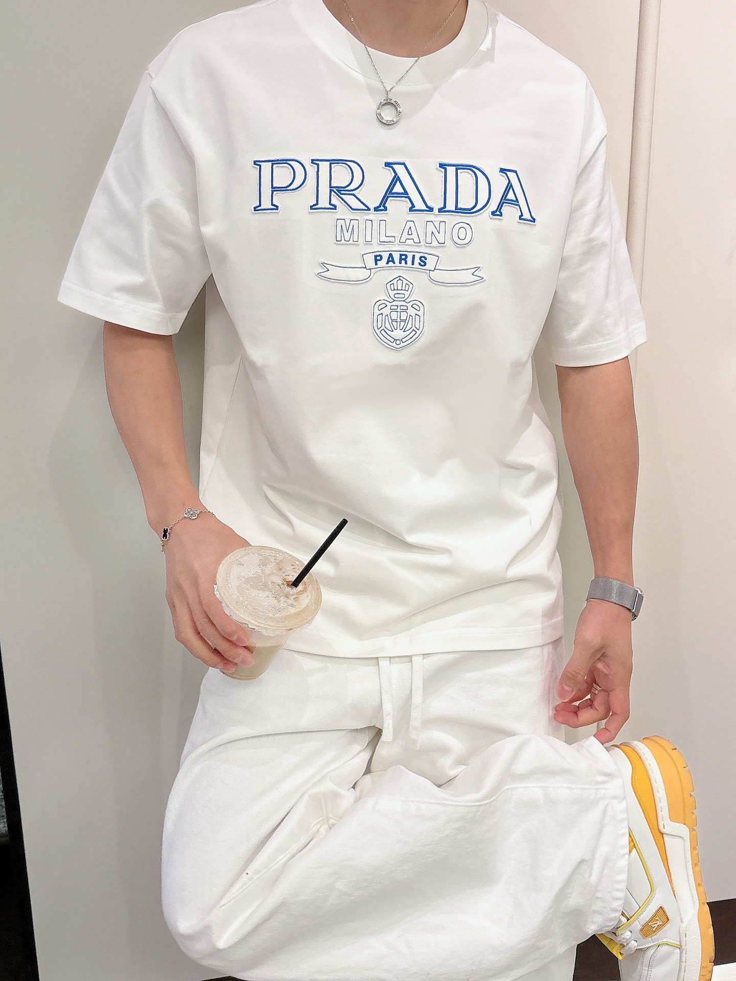 Prada Basic Clothing Cotton Black M-l-xl