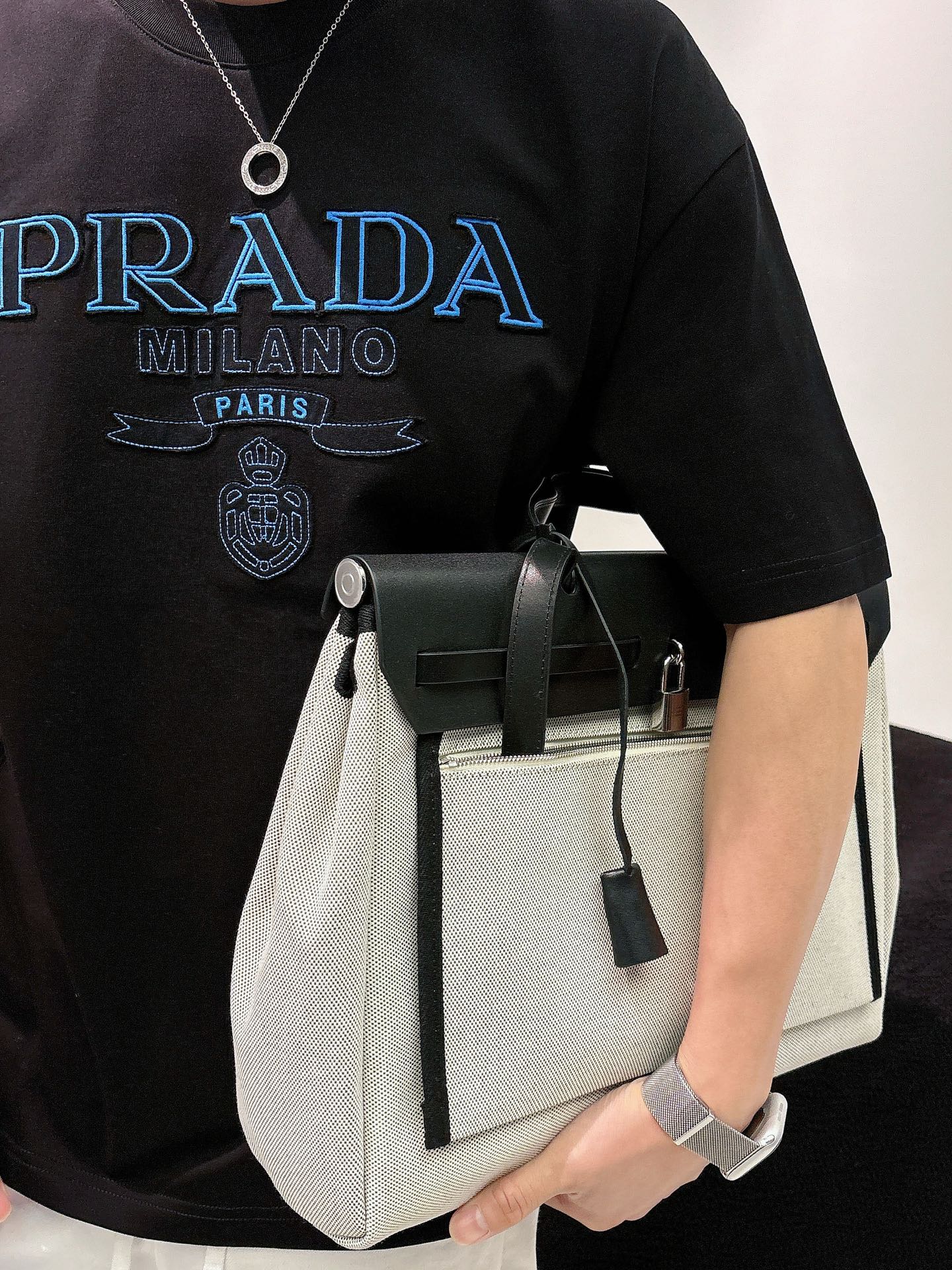 Prada Basic Clothing Cotton Black M-l-xl