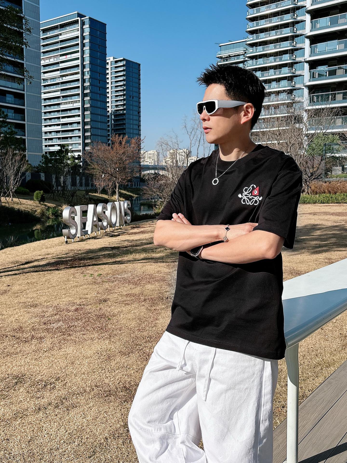 Loewe Basic Clothing Cotton Black M-l-xl