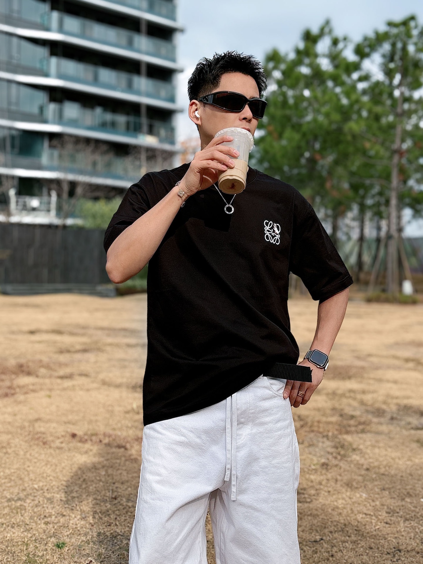 Loewe Basic Clothing Cotton Black M-l-xl