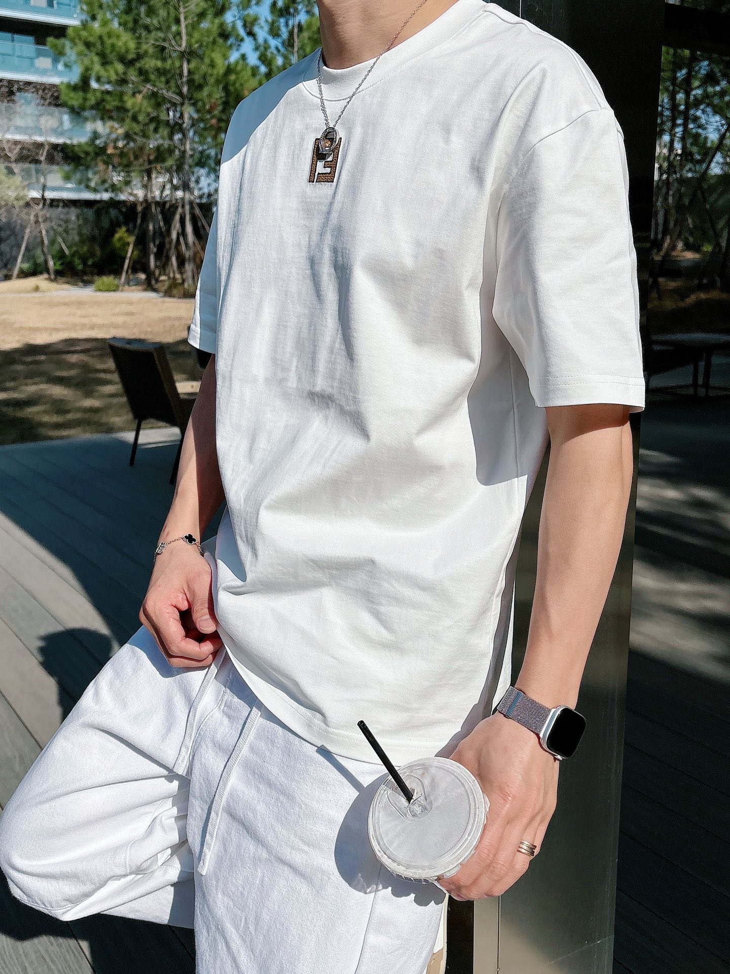 Fendi Basic Clothing Cotton Black M-l-xl