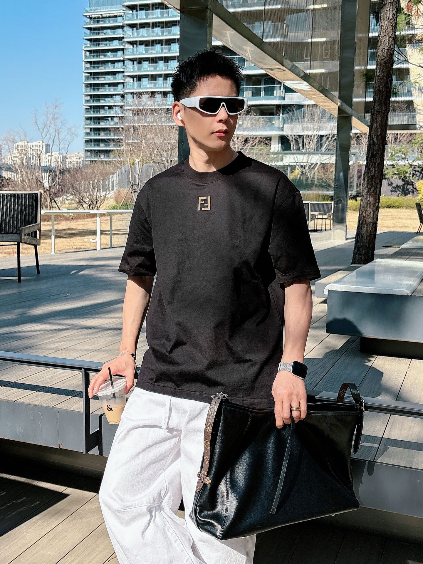 Fendi Basic Clothing Cotton Black M-l-xl