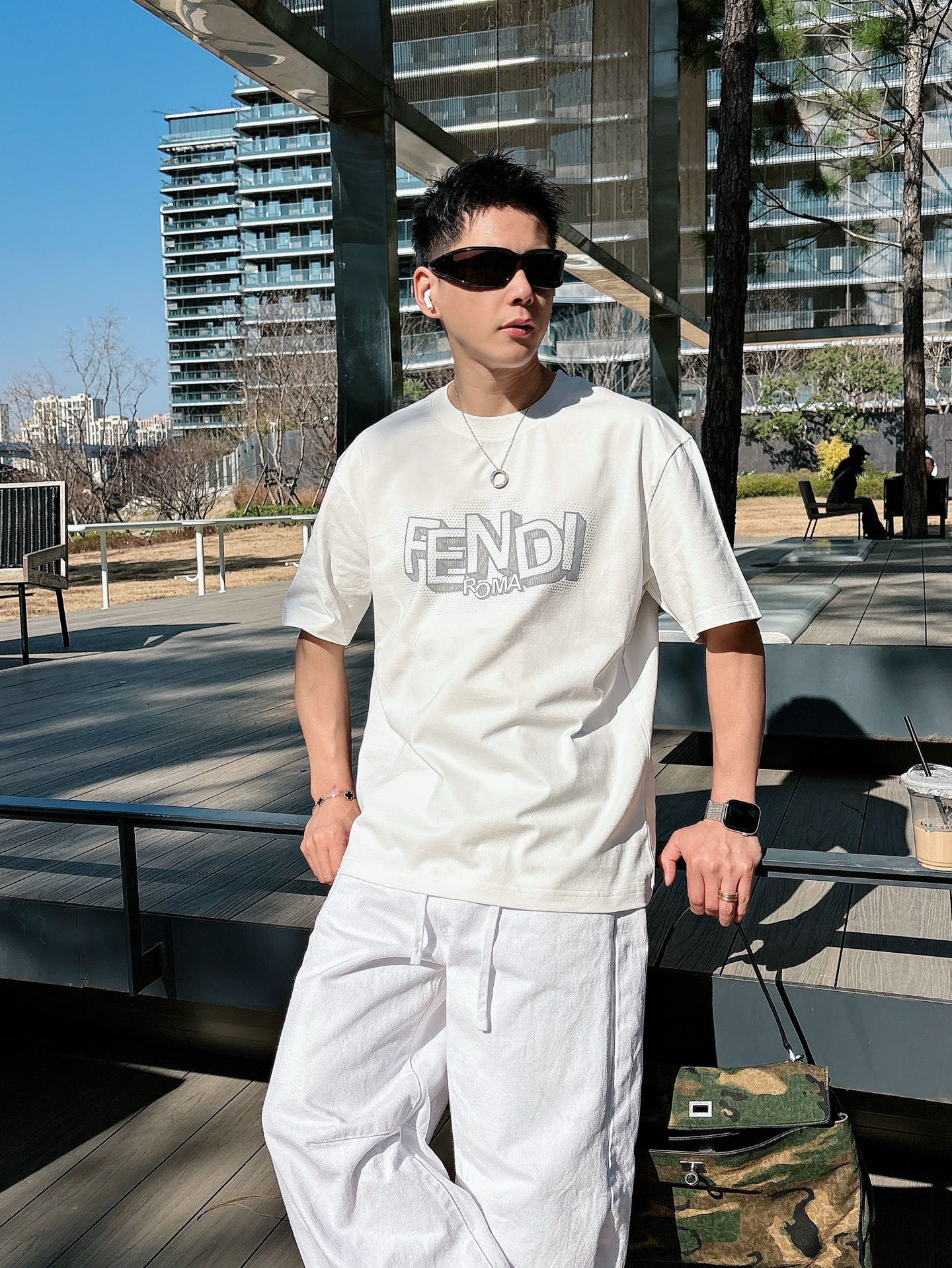 Fendi Basic Clothing Cotton Black M-l-xl