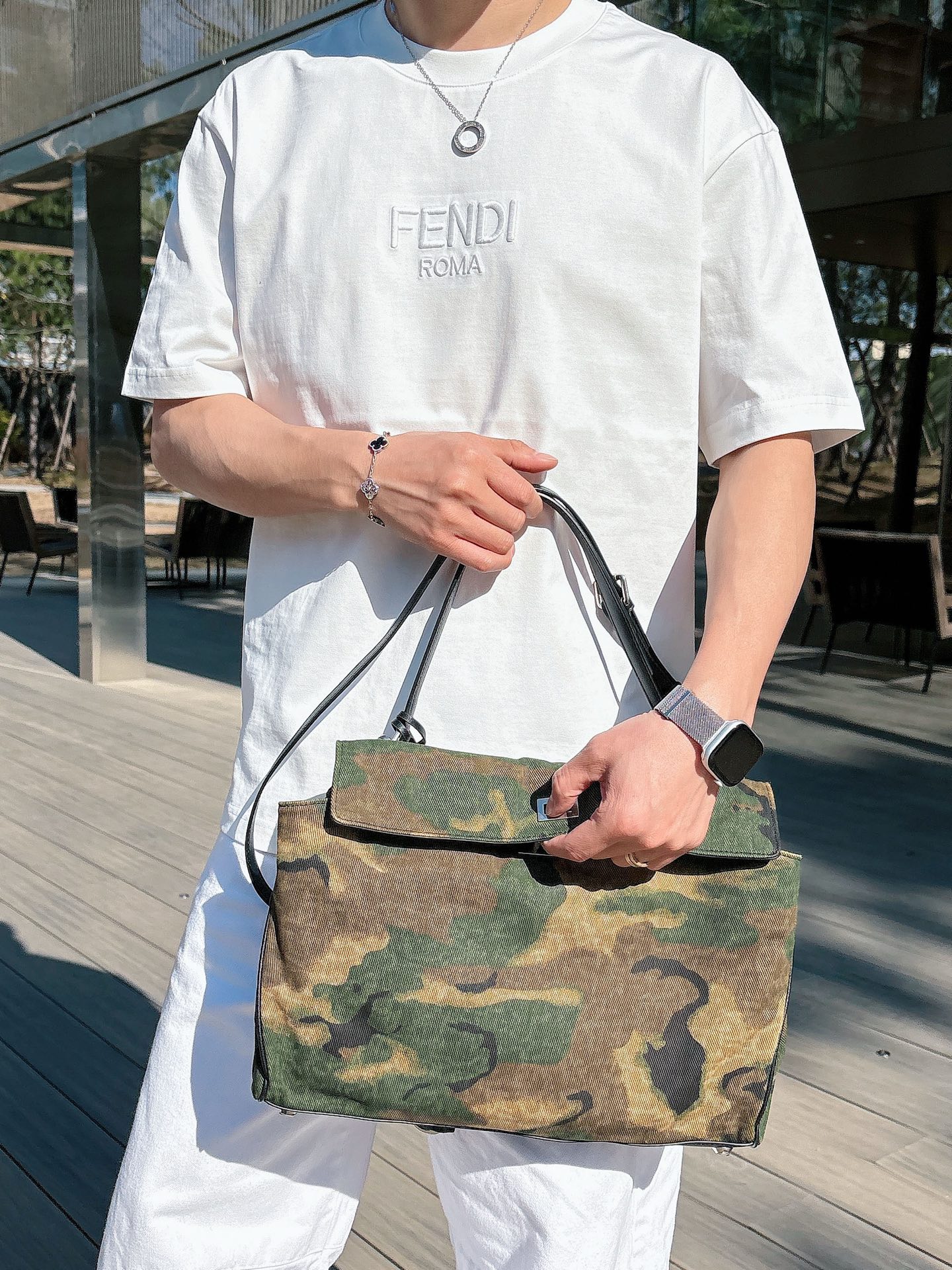 Fendi Basic Clothing Cotton Black M-l-xl