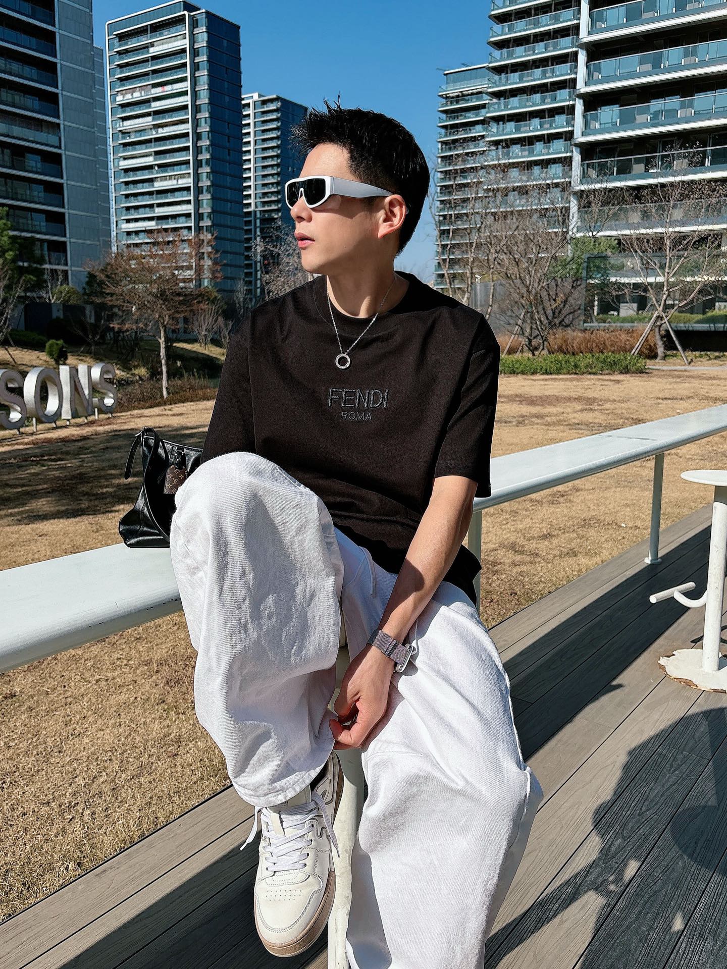 Fendi Basic Clothing Cotton Black M-l-xl