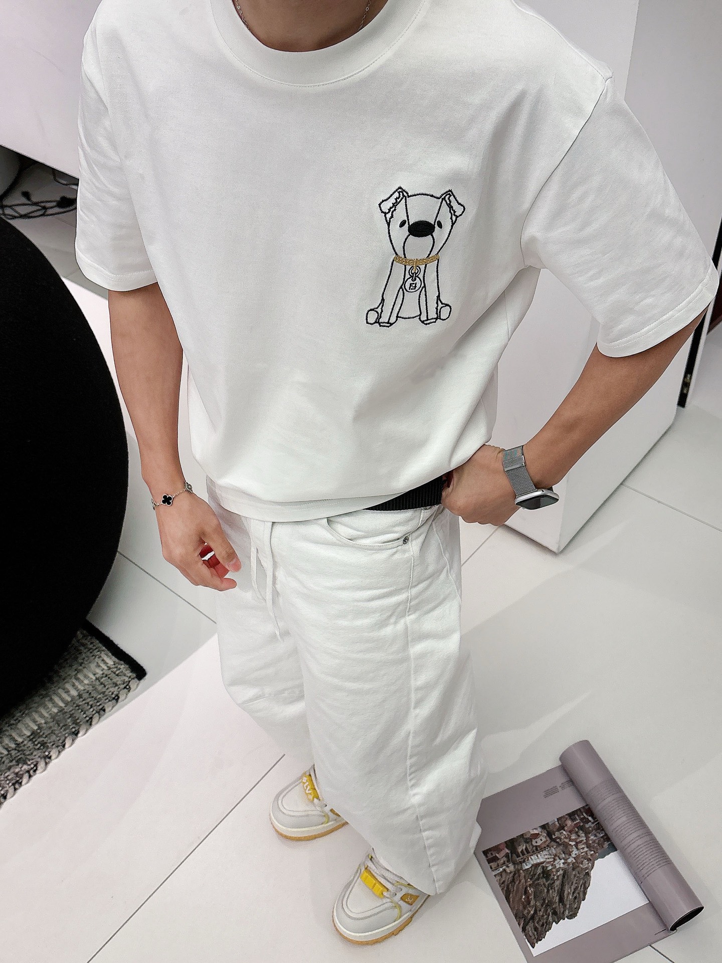 Fendi Basic Clothing Cotton Black M-l-xl