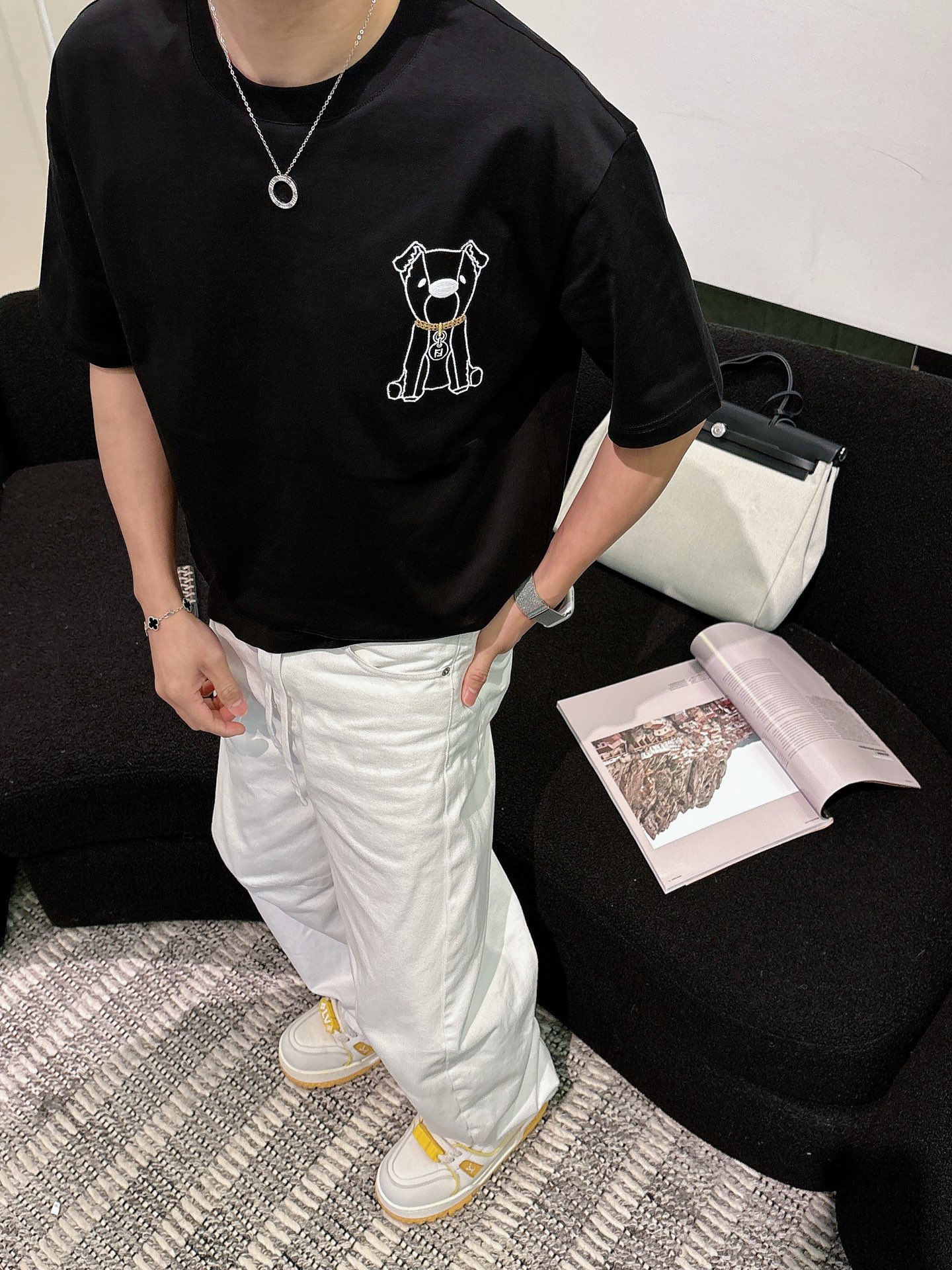 Fendi Basic Clothing Cotton Black M-l-xl