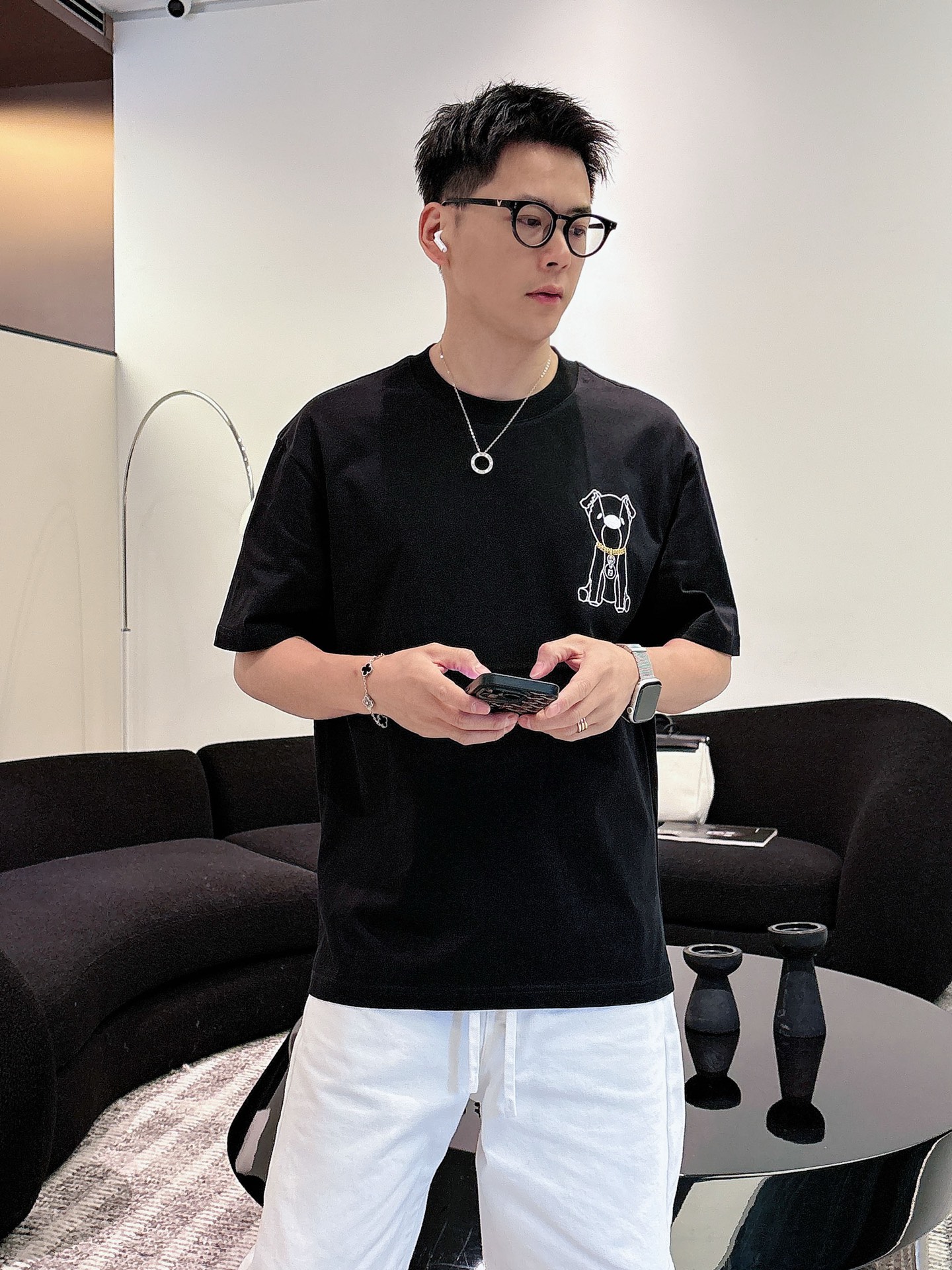 Fendi Basic Clothing Cotton Black M-l-xl