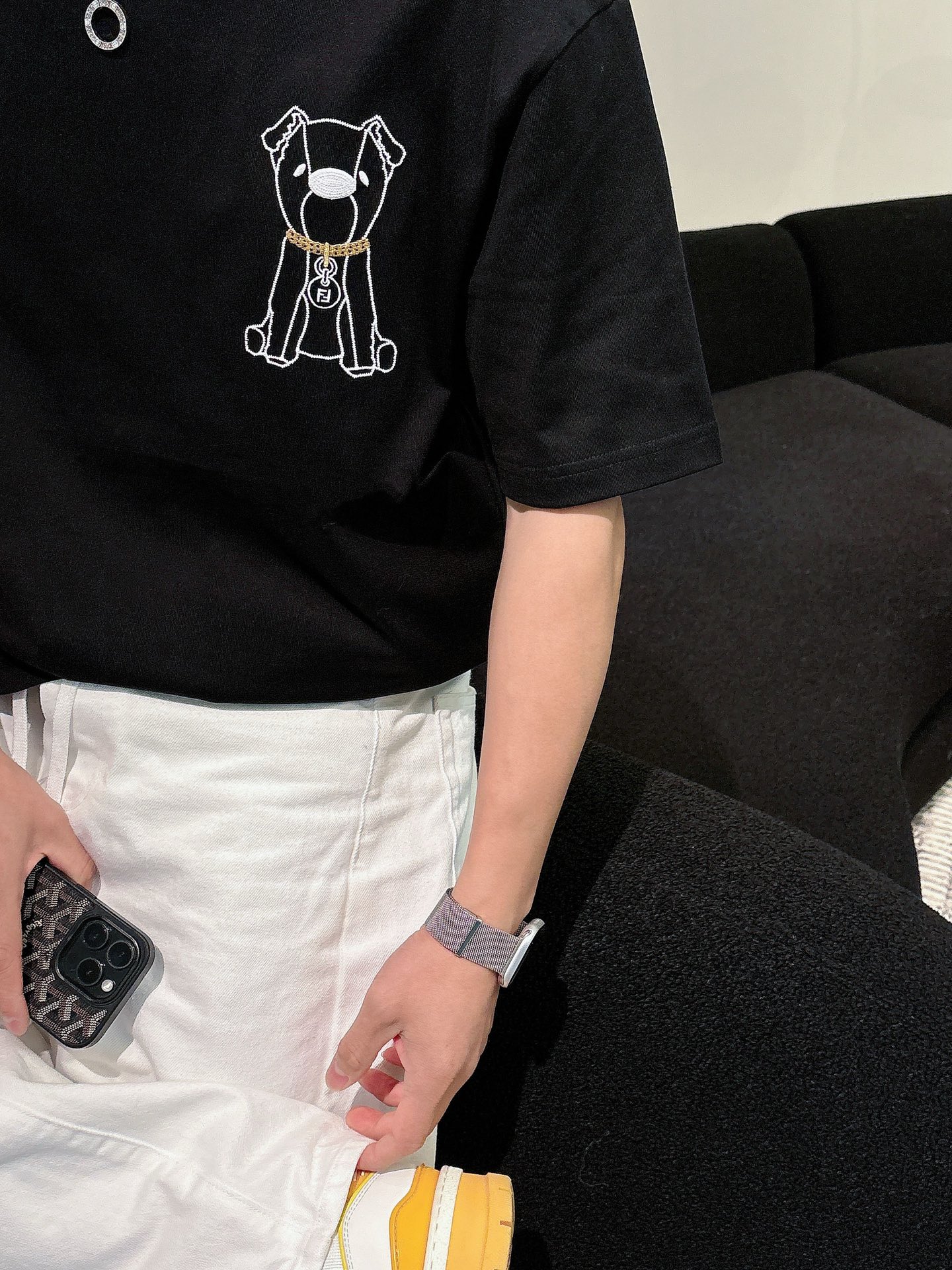 Fendi Basic Clothing Cotton Black M-l-xl