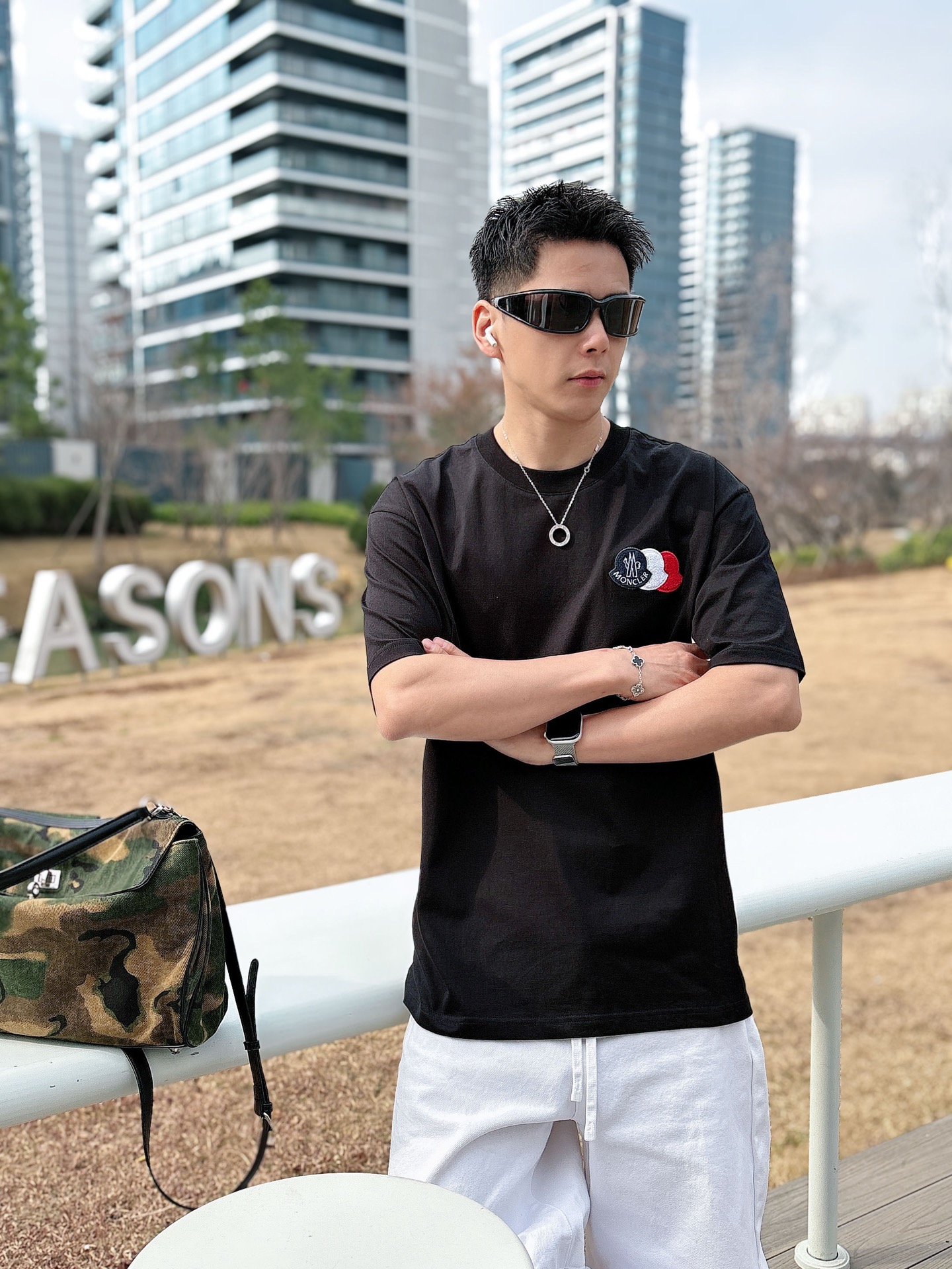 Moncler Basic Clothing Cotton Black M-l-xl