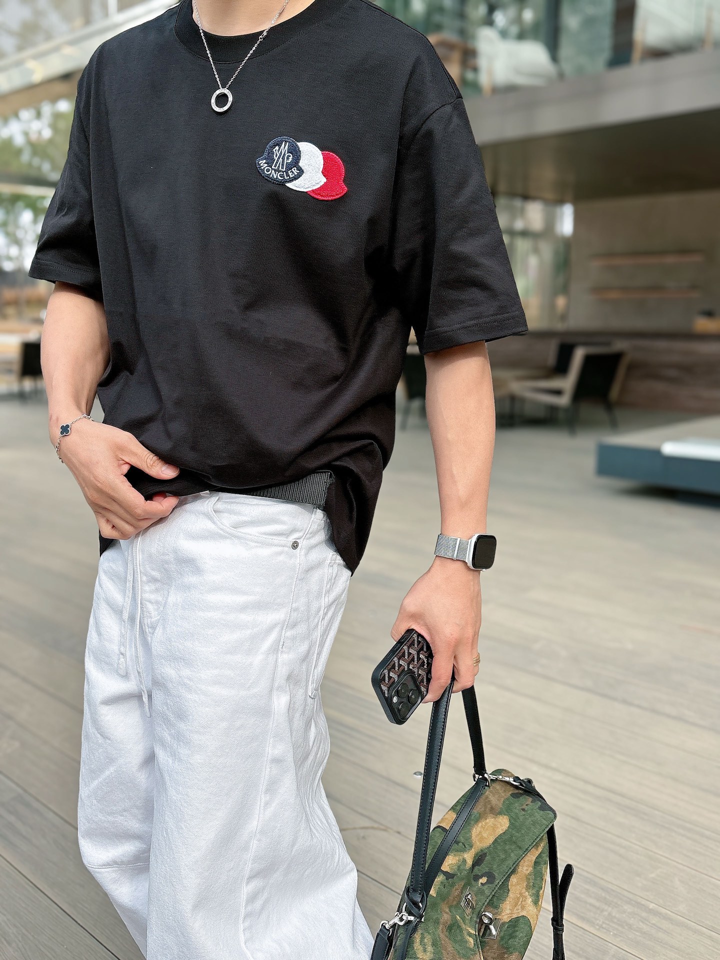 Moncler Basic Clothing Cotton Black M-l-xl