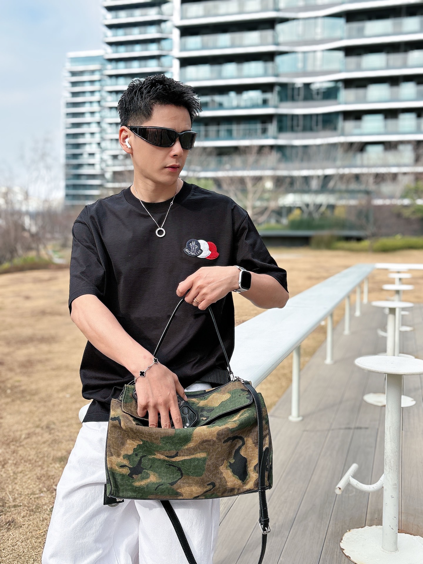 Moncler Basic Clothing Cotton Black M-l-xl