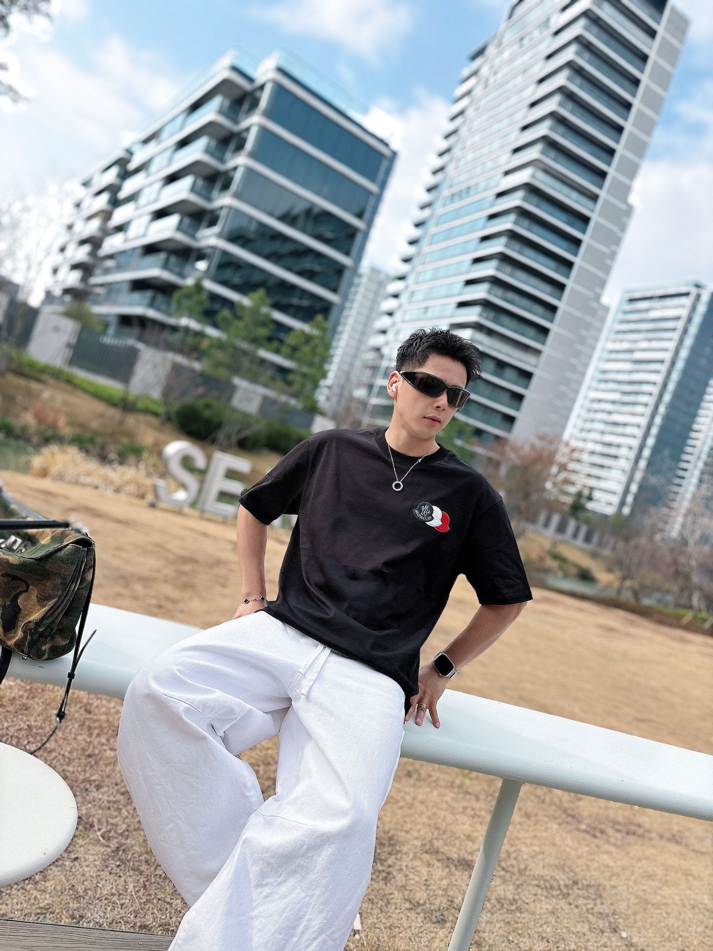 Moncler Basic Clothing Cotton Black M-l-xl