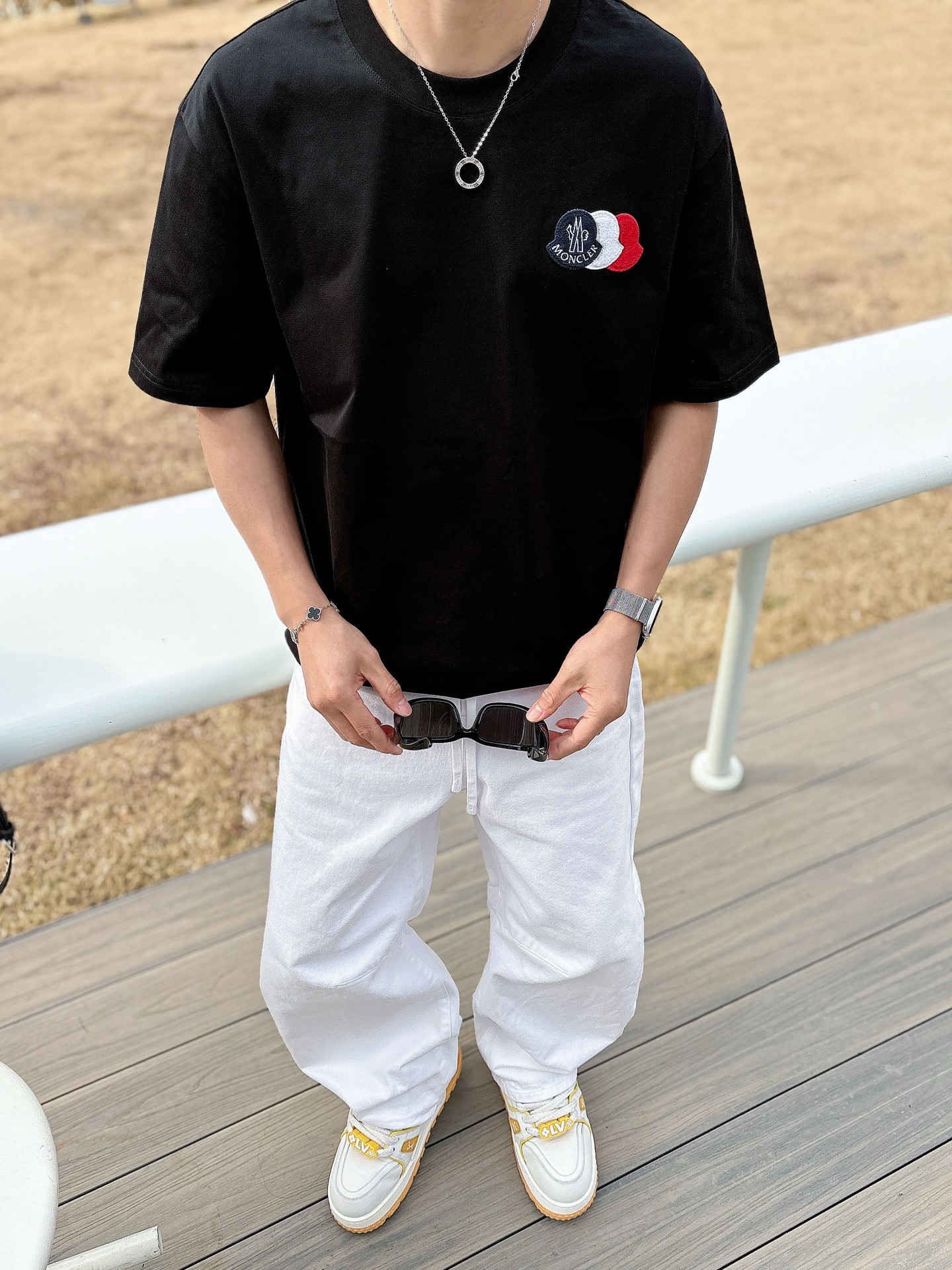 Moncler Basic Clothing Cotton Black M-l-xl
